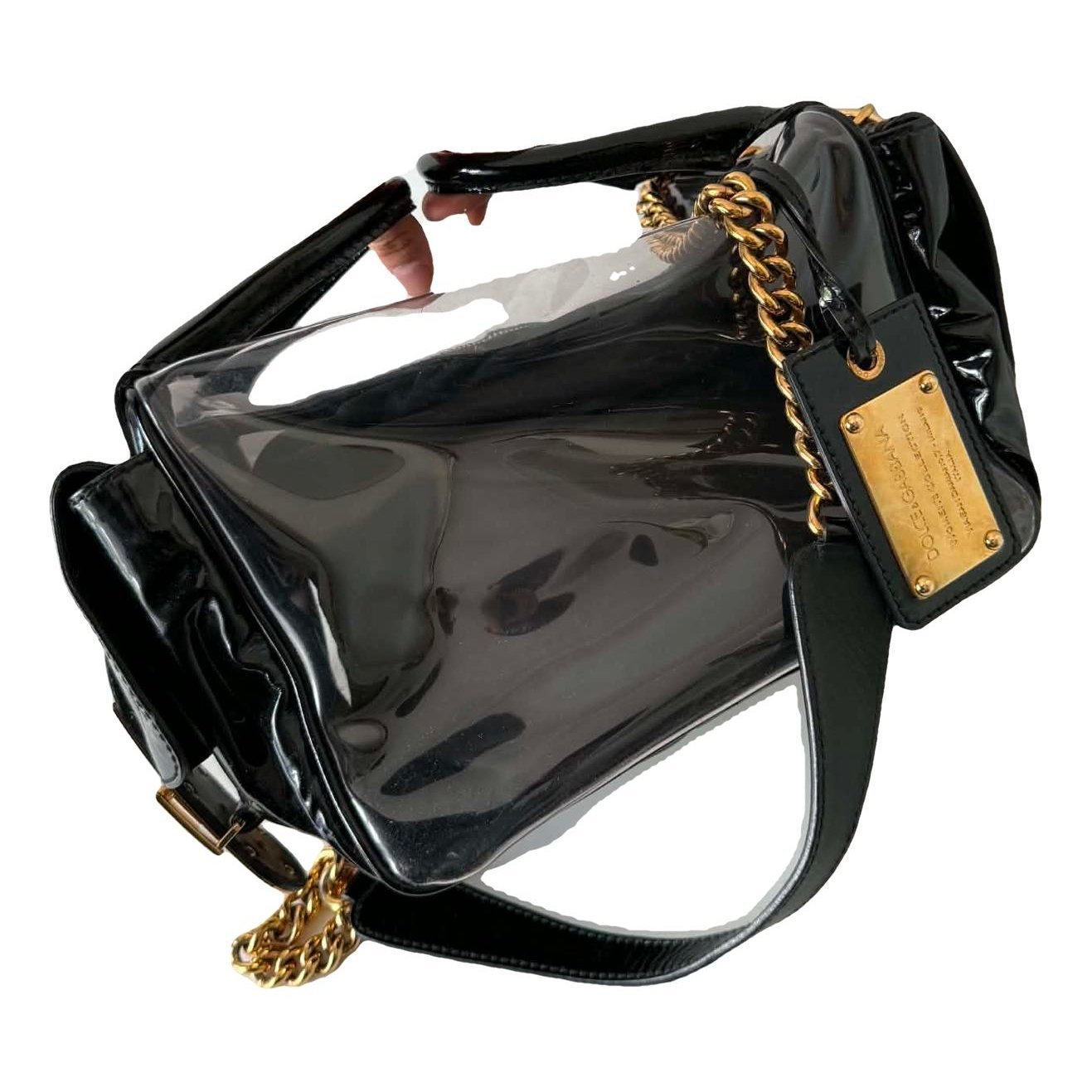 Patent leather handbag