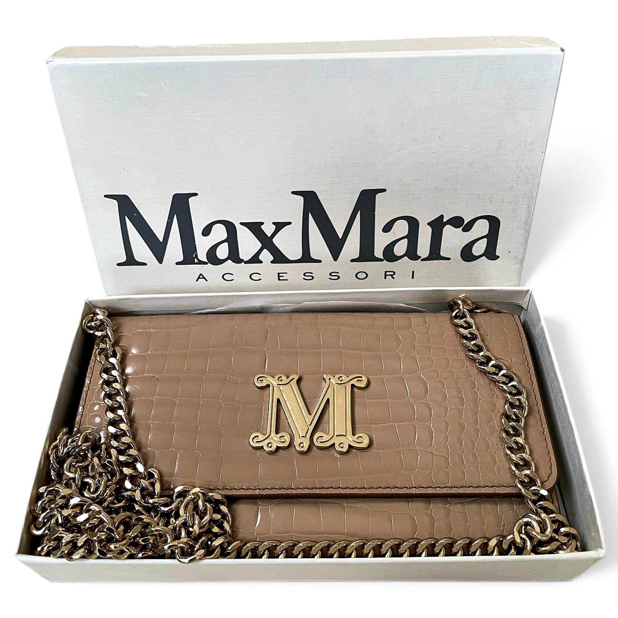 Max Mara Max Mara Atelier patent leather handbag