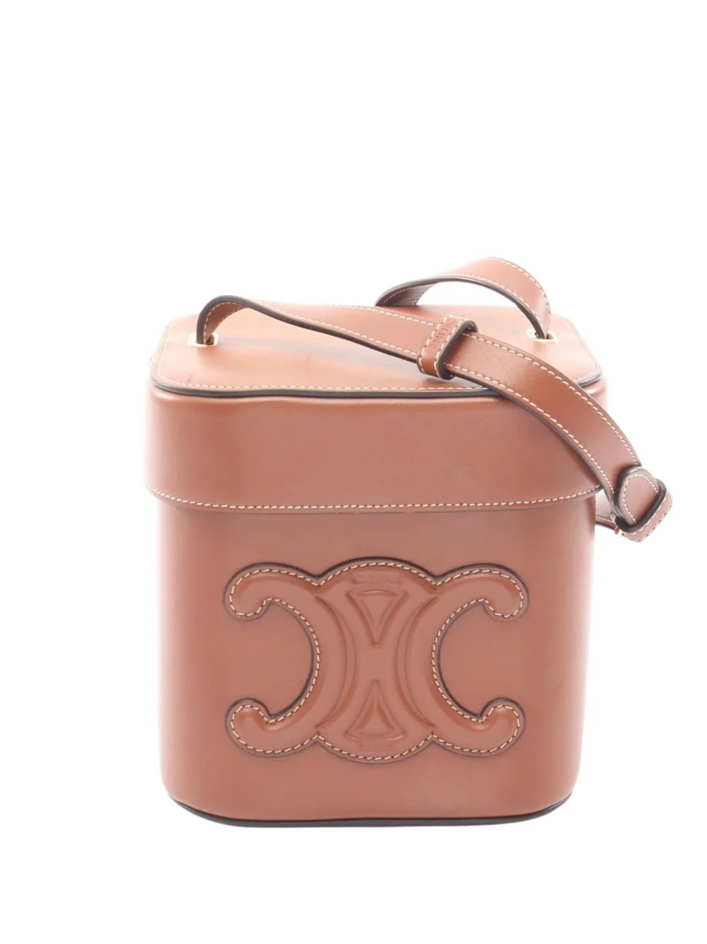 2000-2026 Medium Calfskin Cuir Triomphe Box Bag crossbody bag