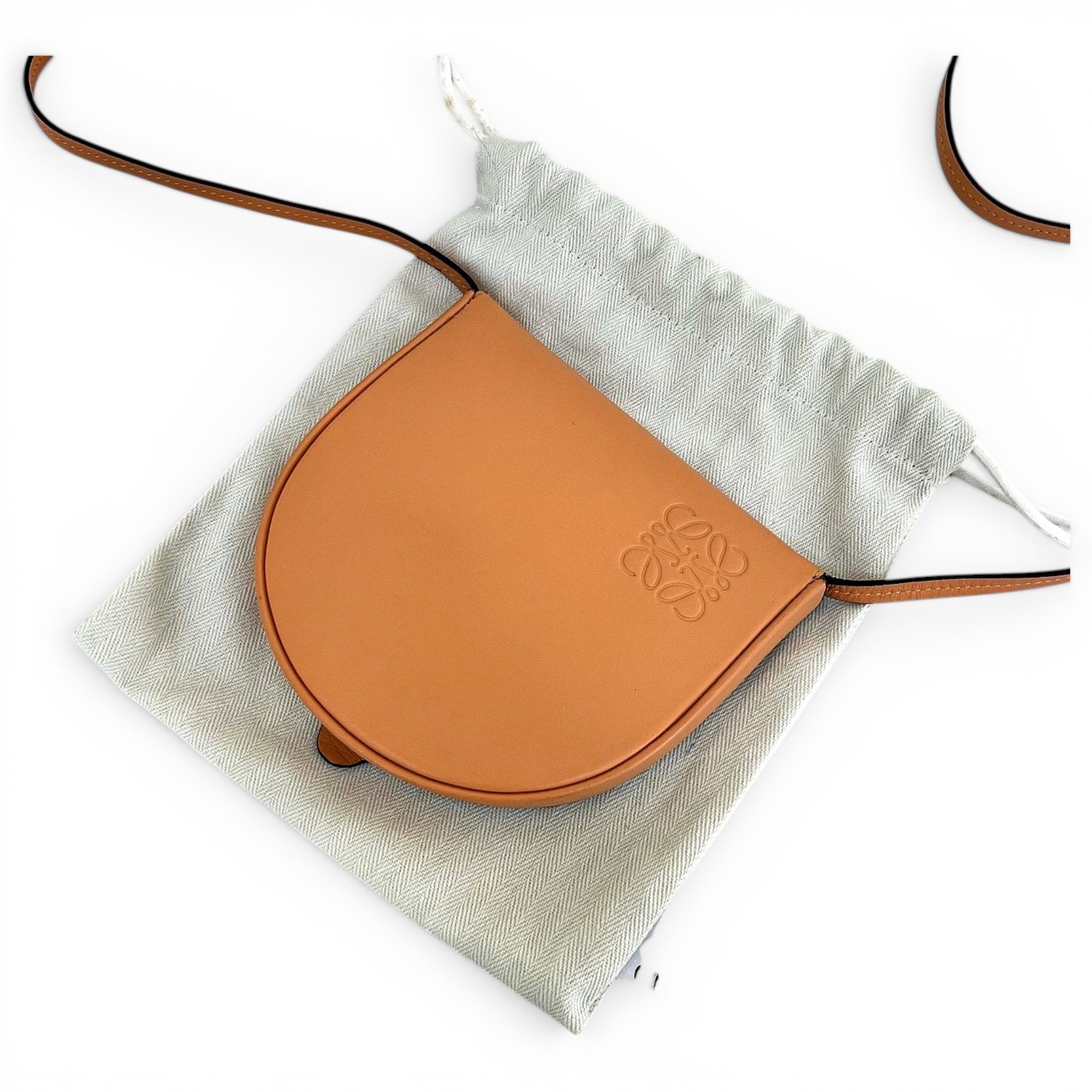 Heel leather crossbody bag