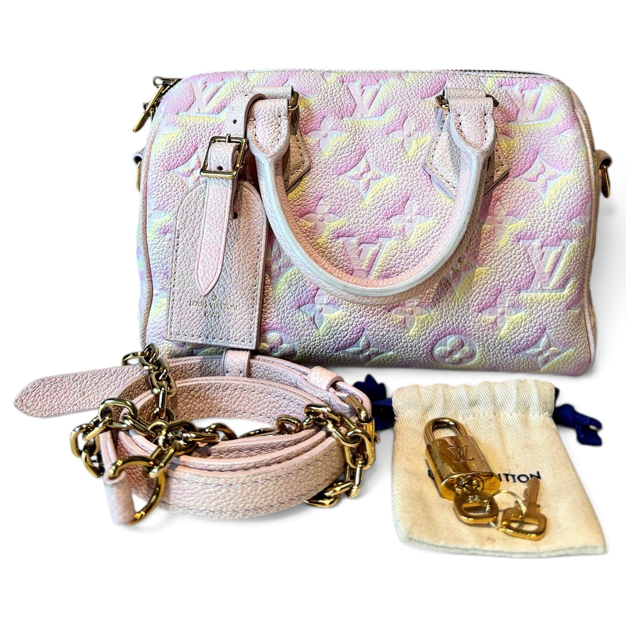 Speedy leather handbag