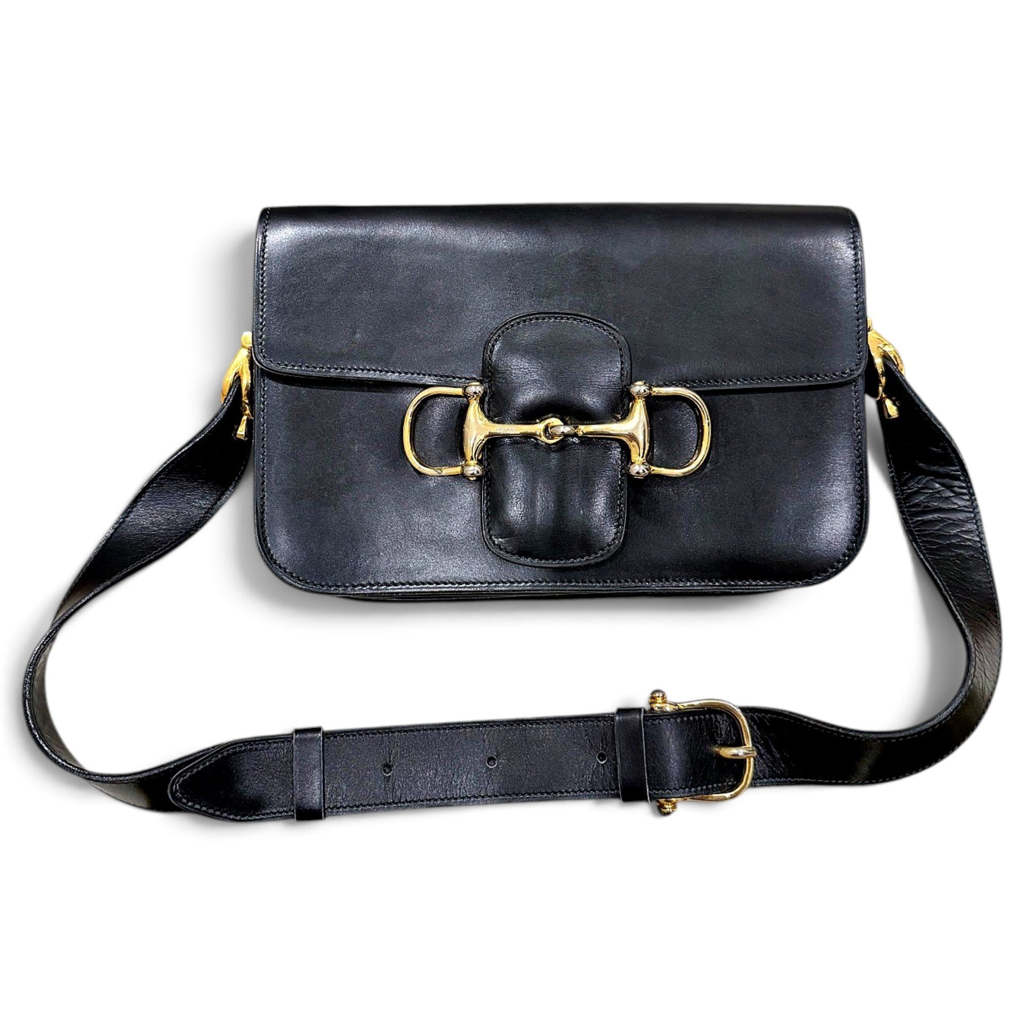 Frame leather handbag