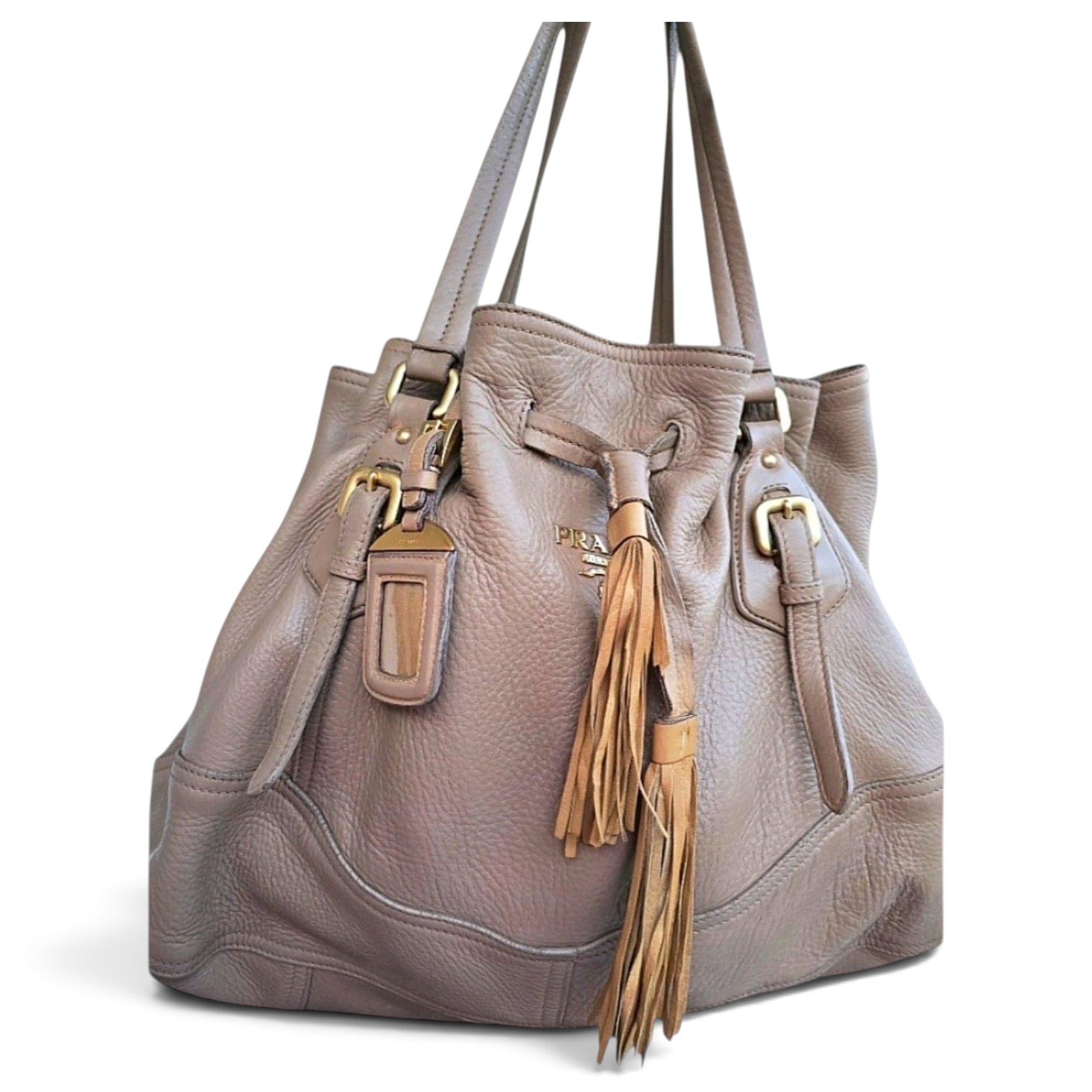 Leather tote