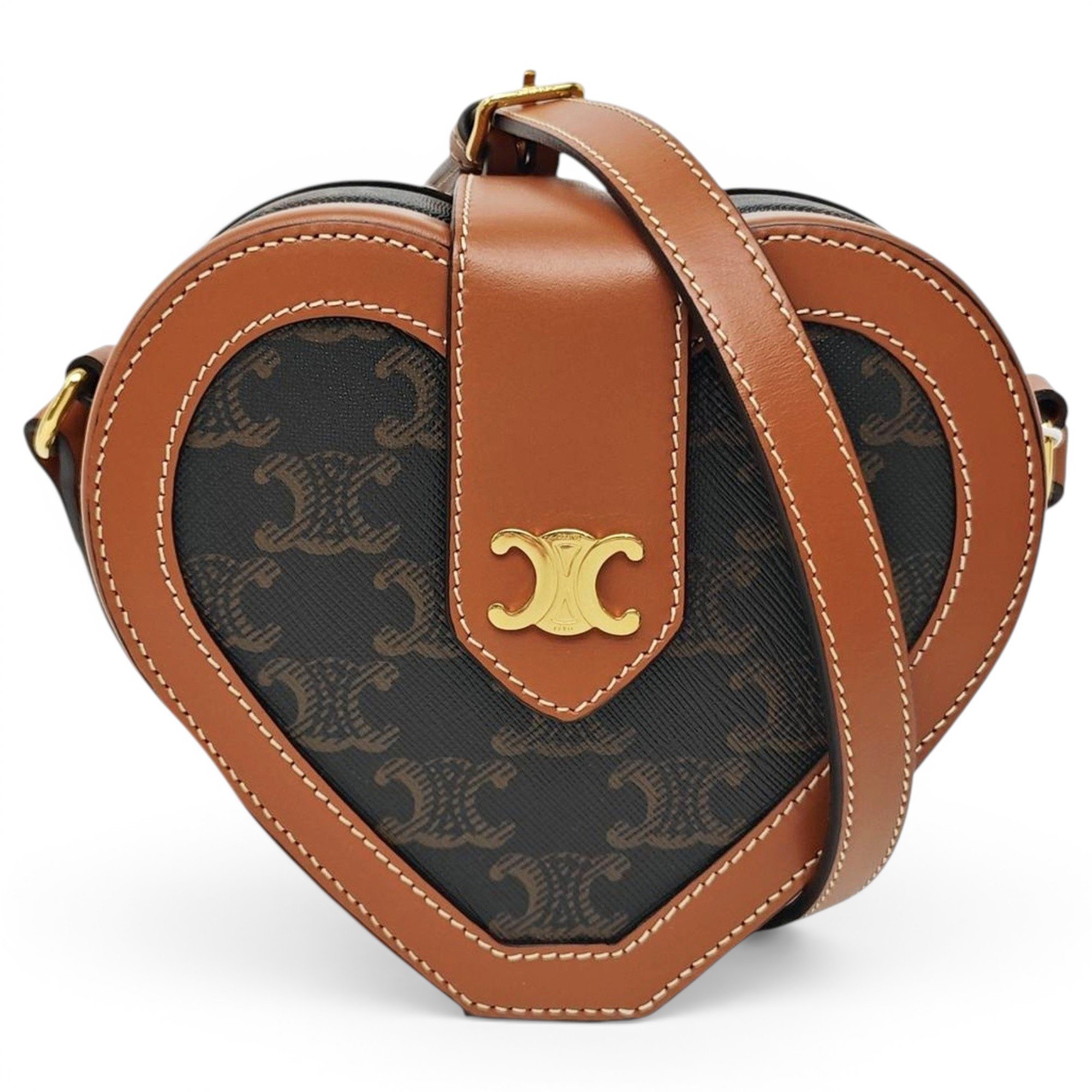 Triomphe leather handbag