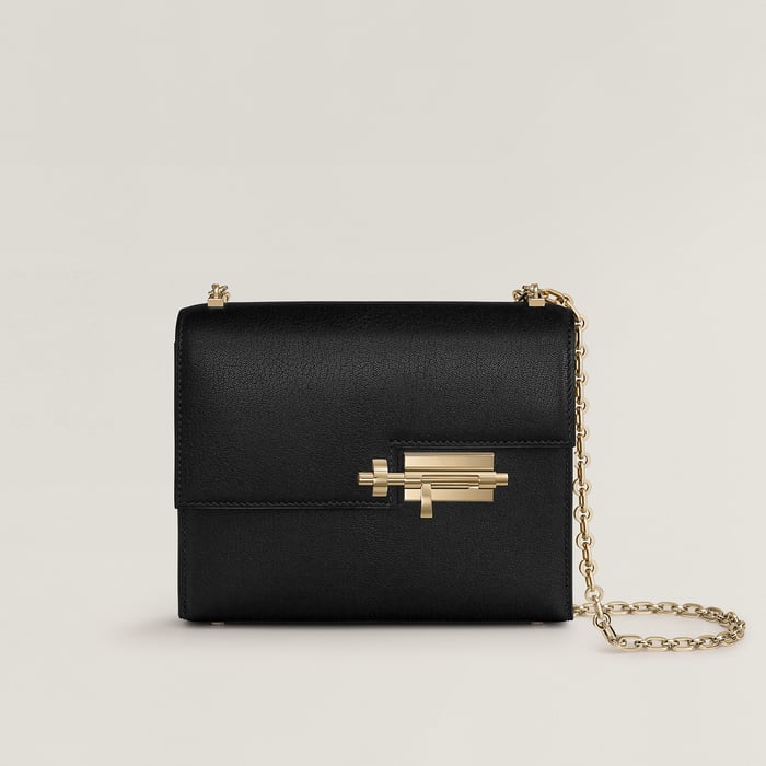 Noir Verrou Chaine Mini Bag