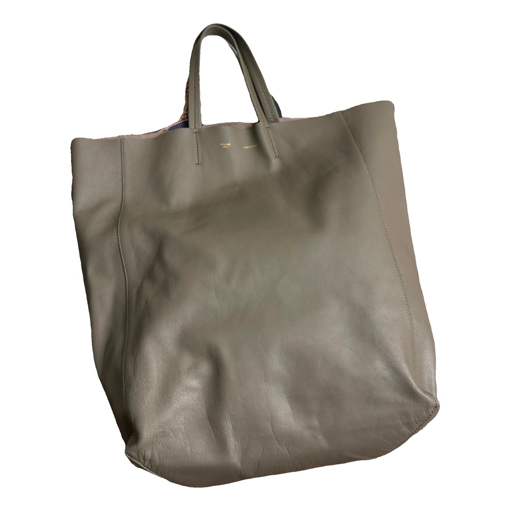 Cabas leather tote