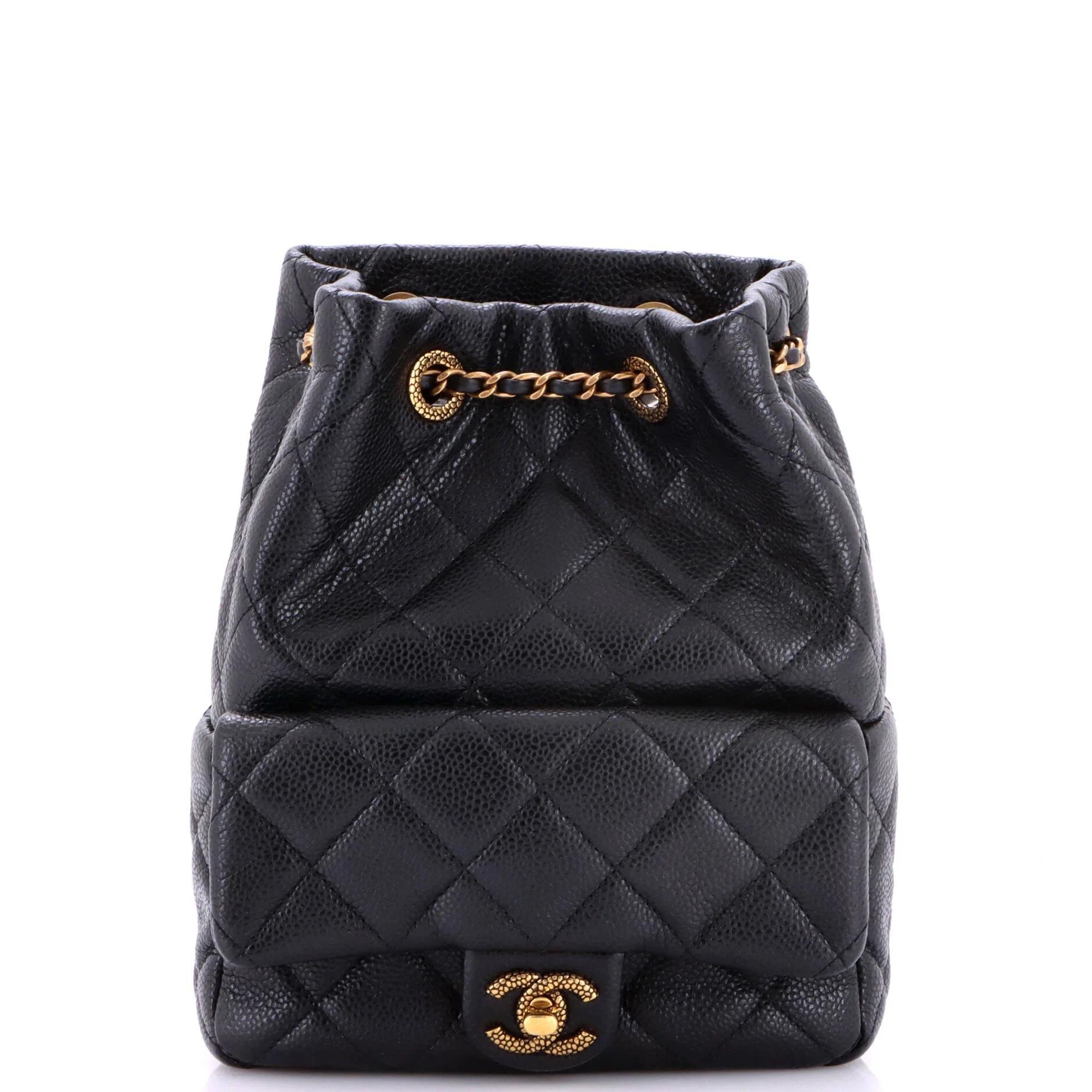 Leather backpack