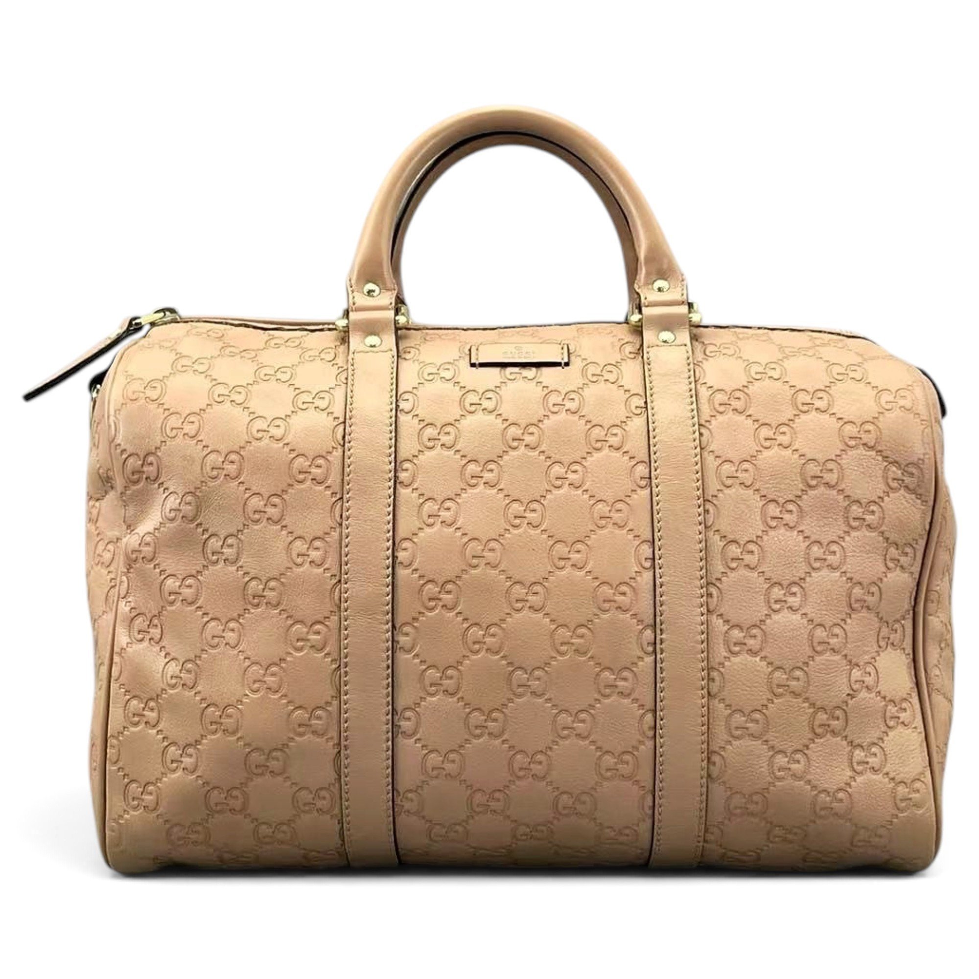 Boston leather bowling bag
