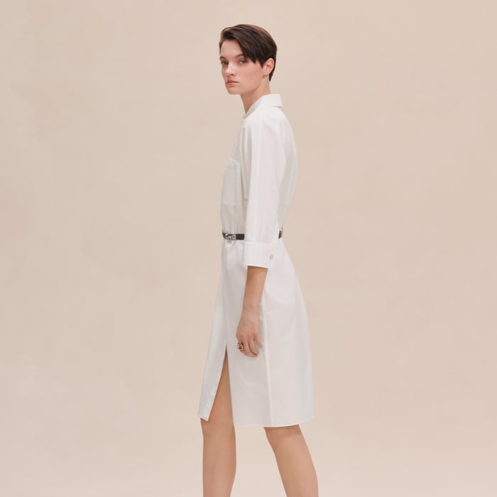 Blanc Robe Inspiration Chemise