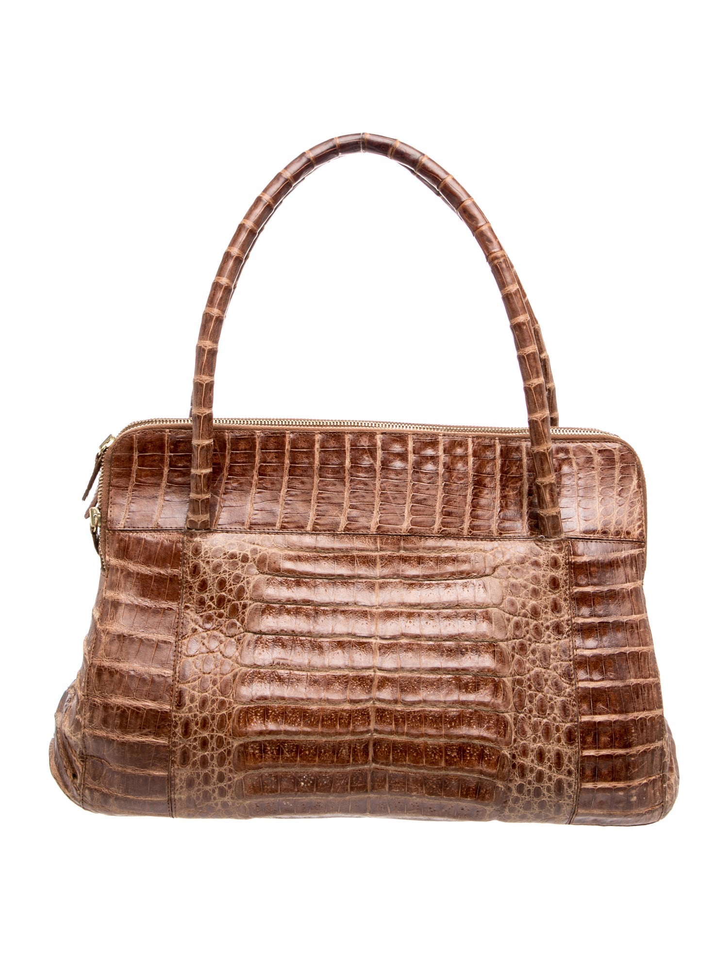 Crocodile Top Handle Bag