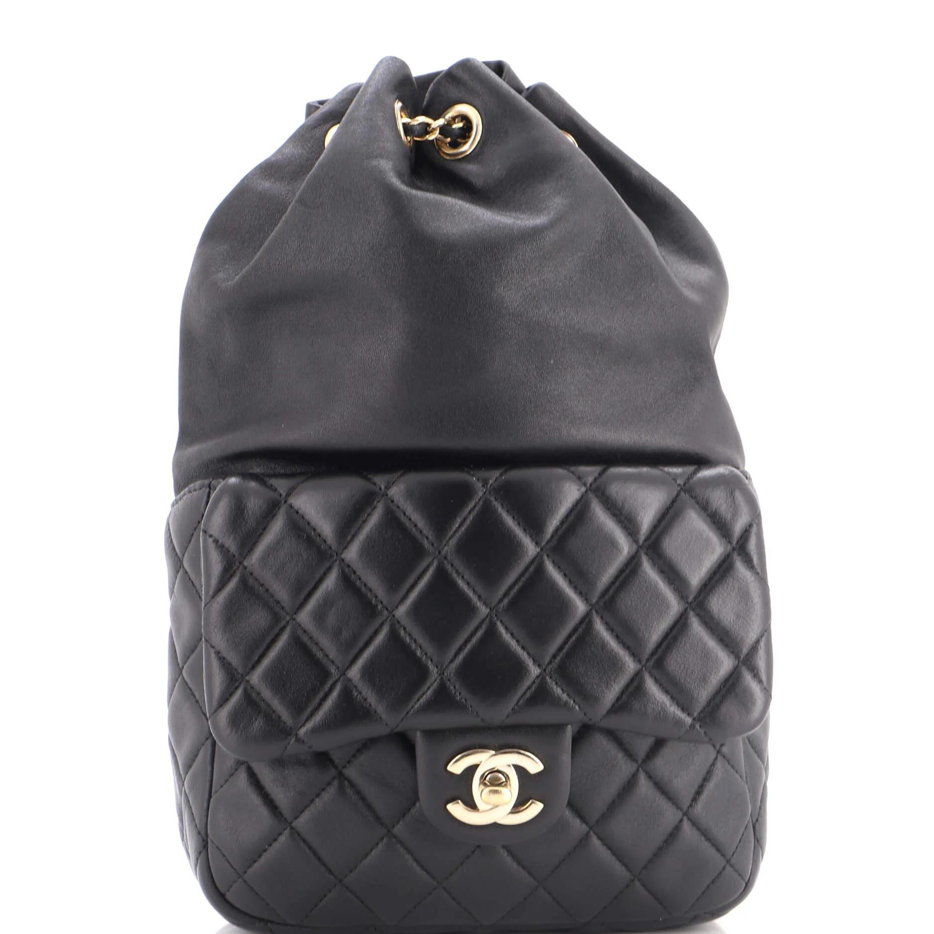 Leather backpack