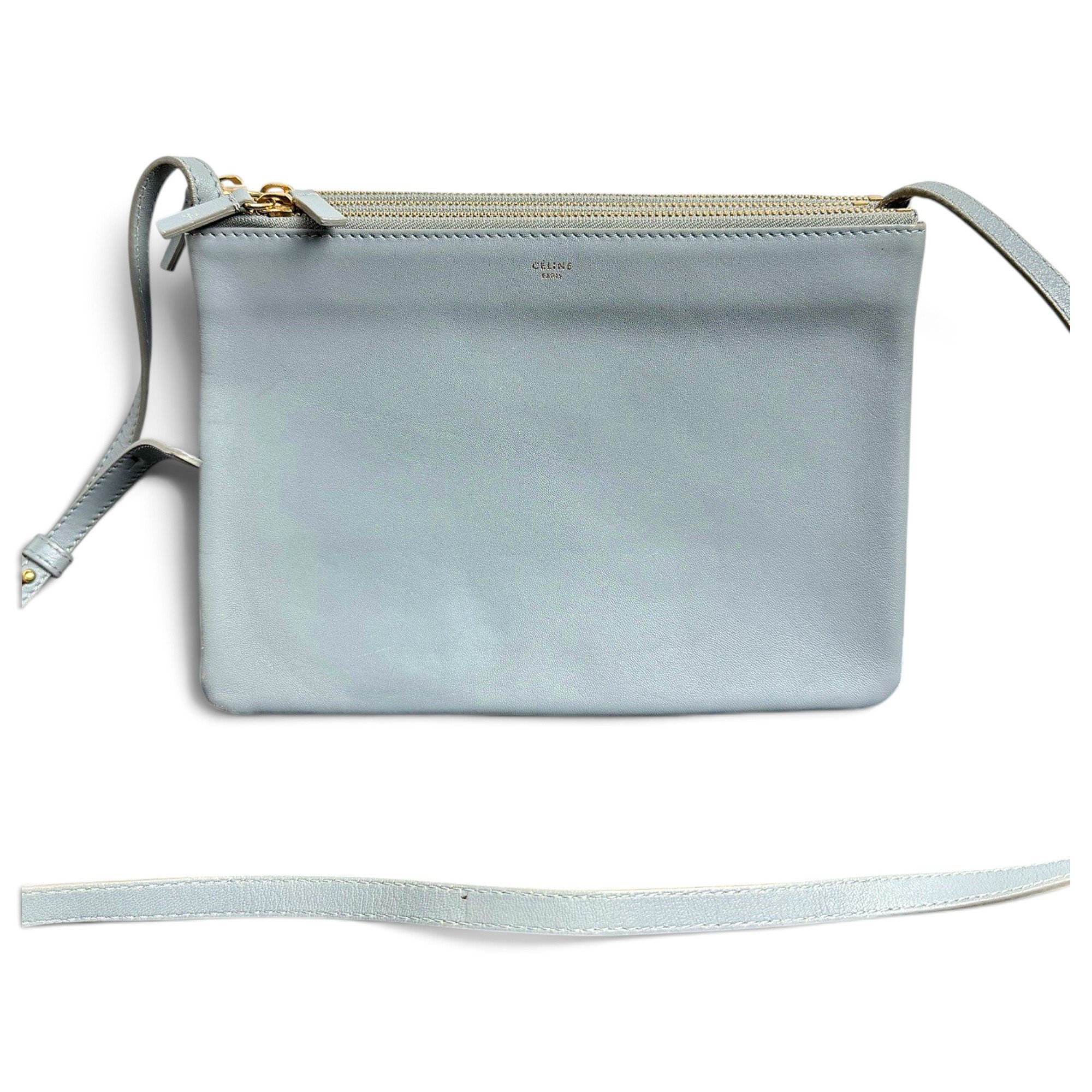 Trio leather crossbody bag