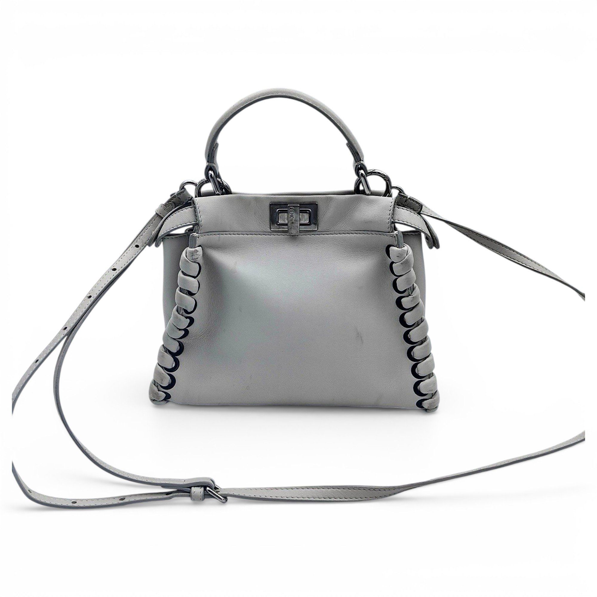 Peekaboo leather handbag