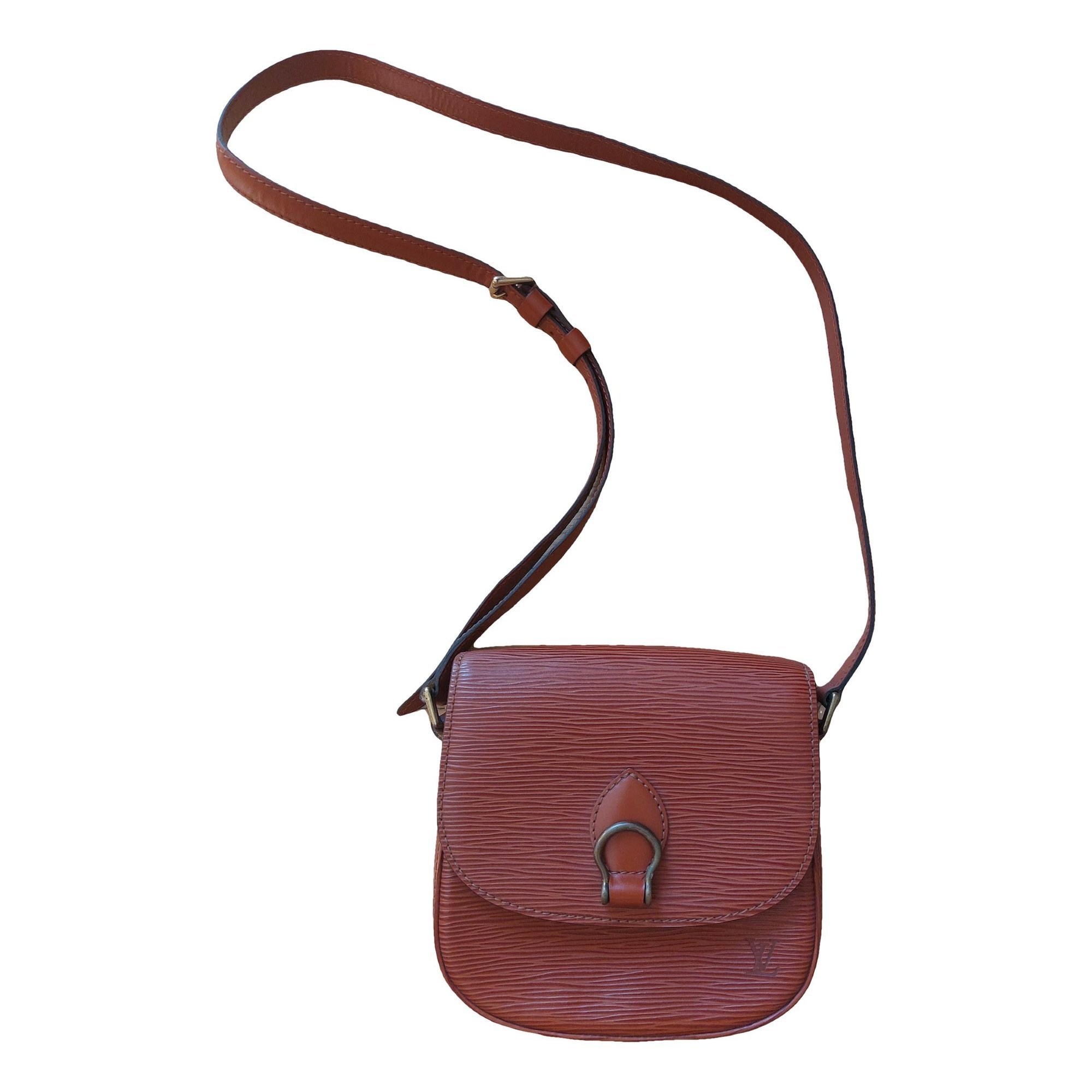 Leather clutch bag