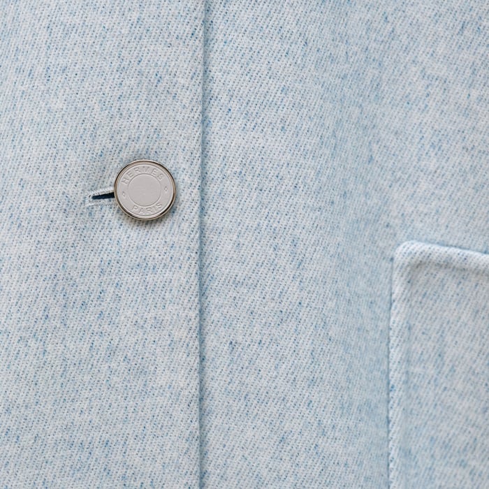 Bleu Long Cashmere Coat