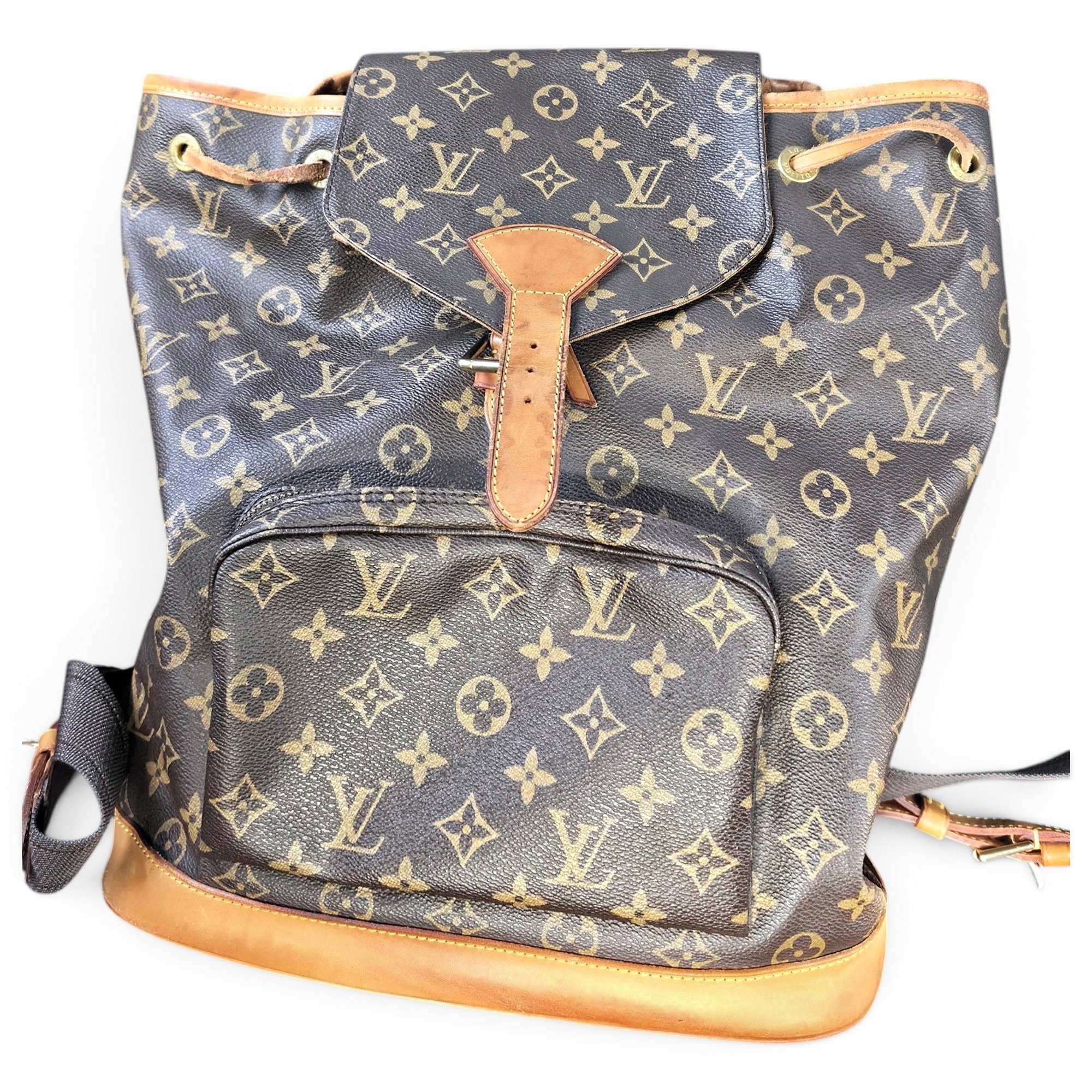Louis Vuitton Montsouris Vintage leather backpack