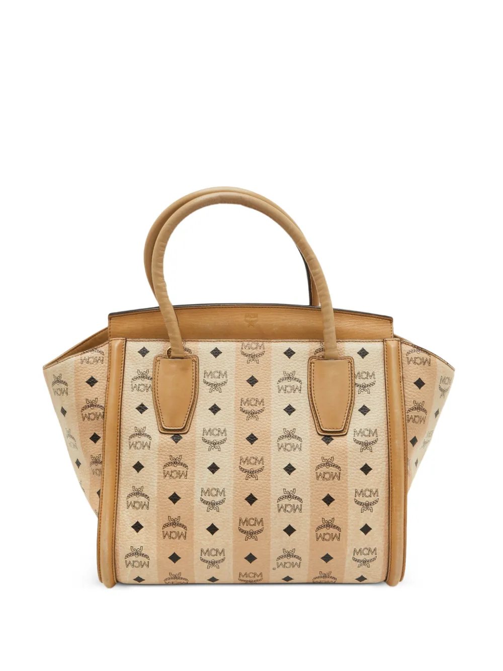 Visetos leather-trim tote bag