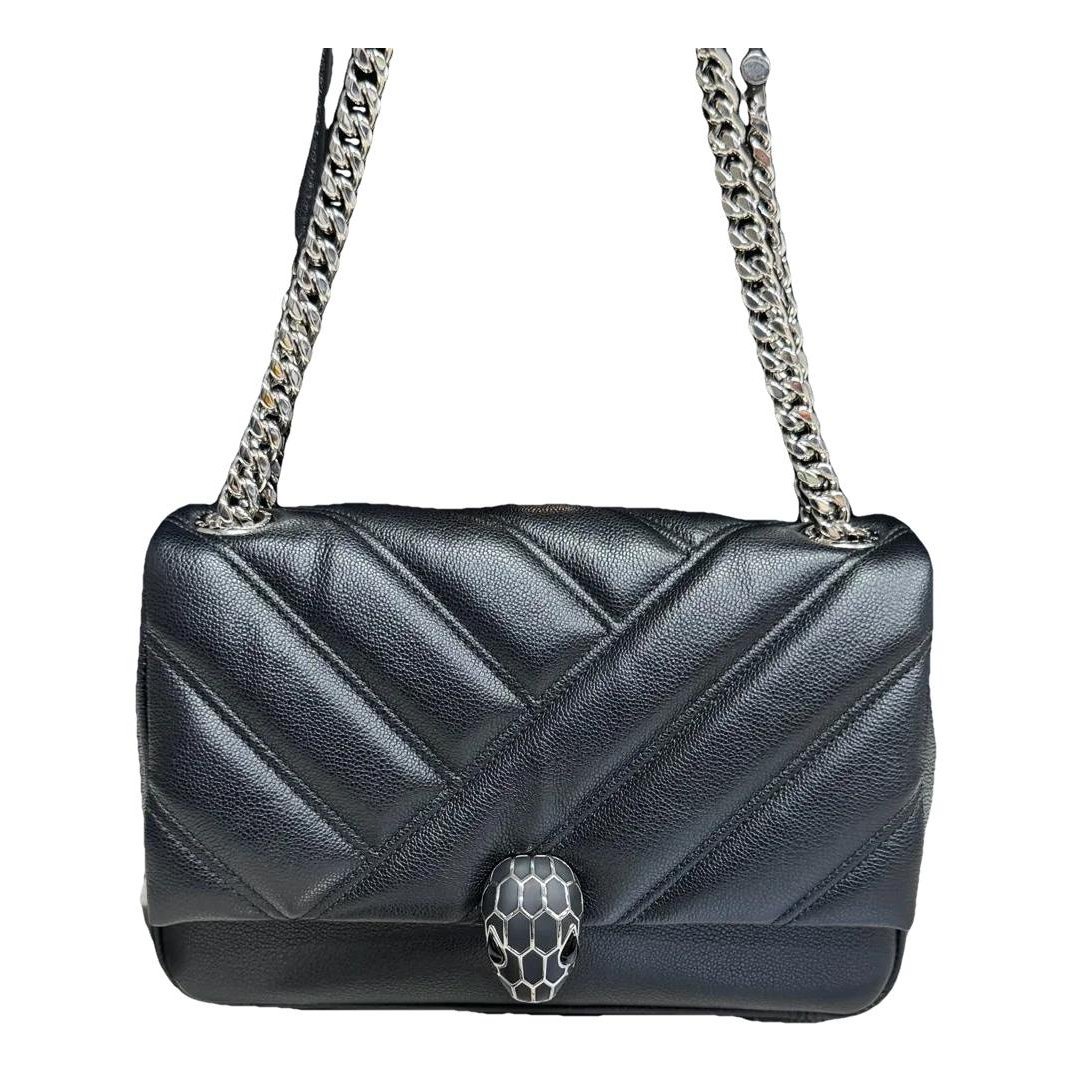 Serpenti leather mini bag