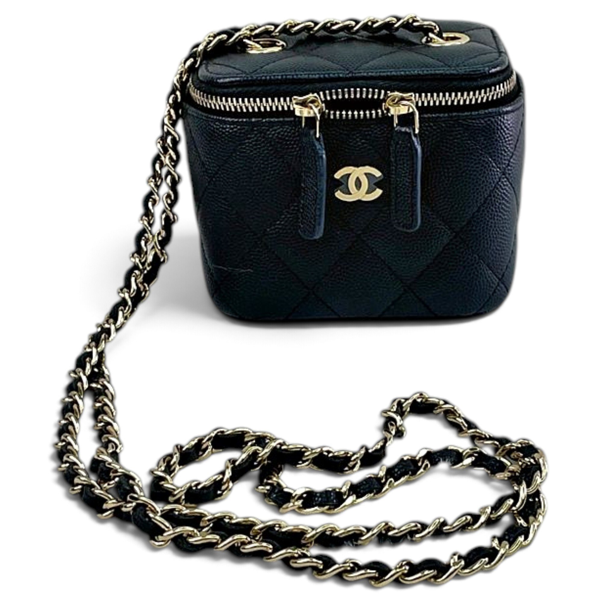 Trendy CC Vanity leather handbag