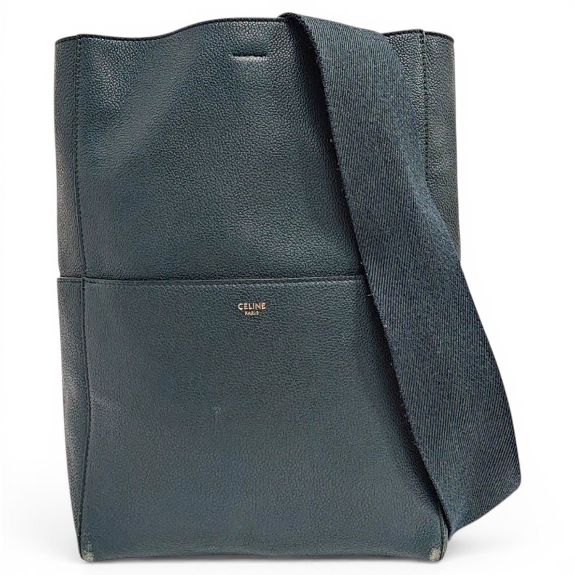 Seau Sangle leather handbag