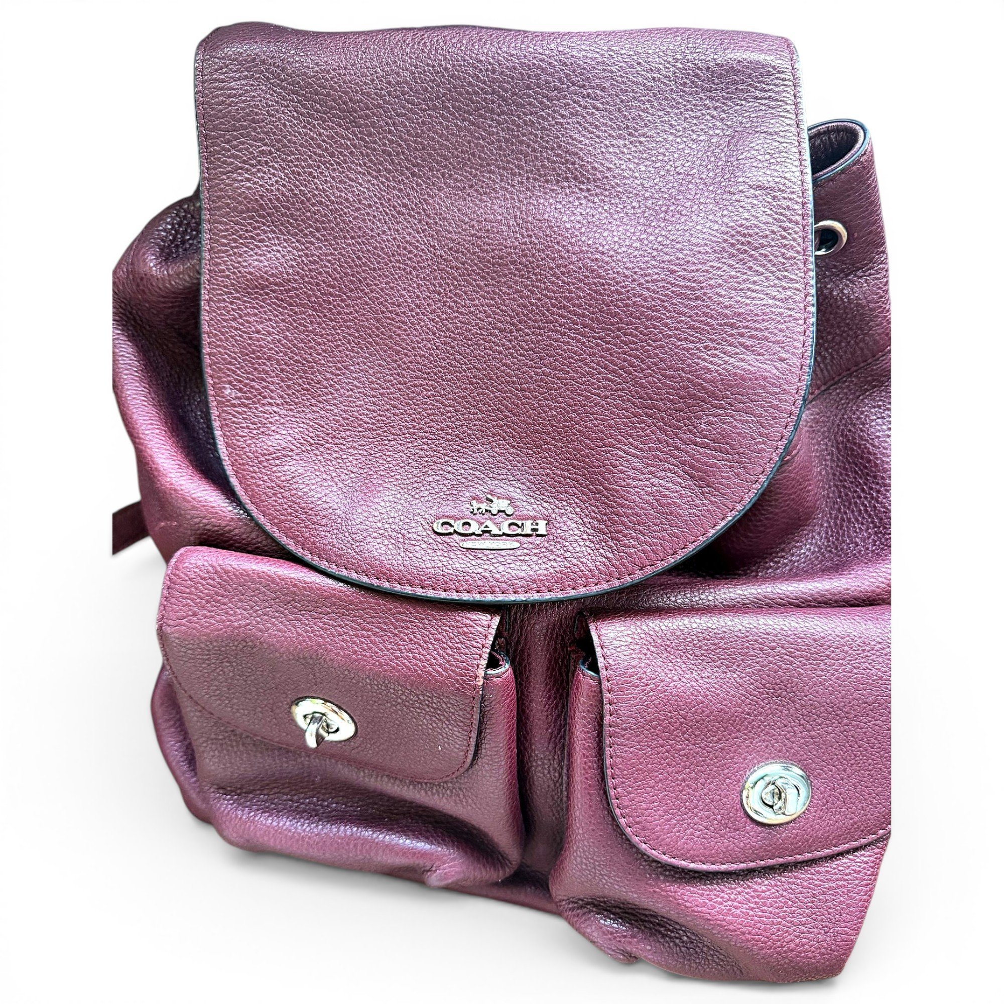 Leather backpack