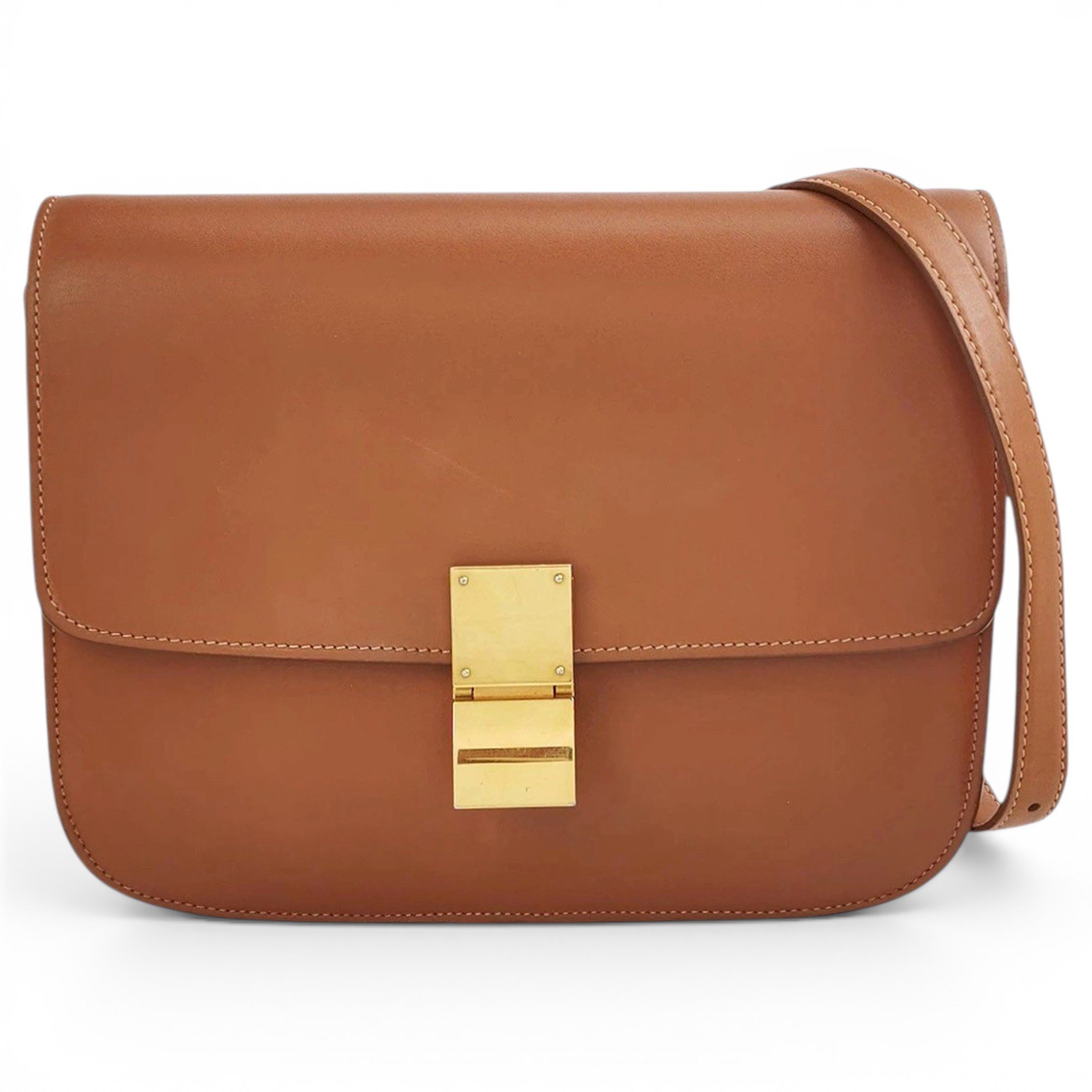 Classic leather crossbody bag