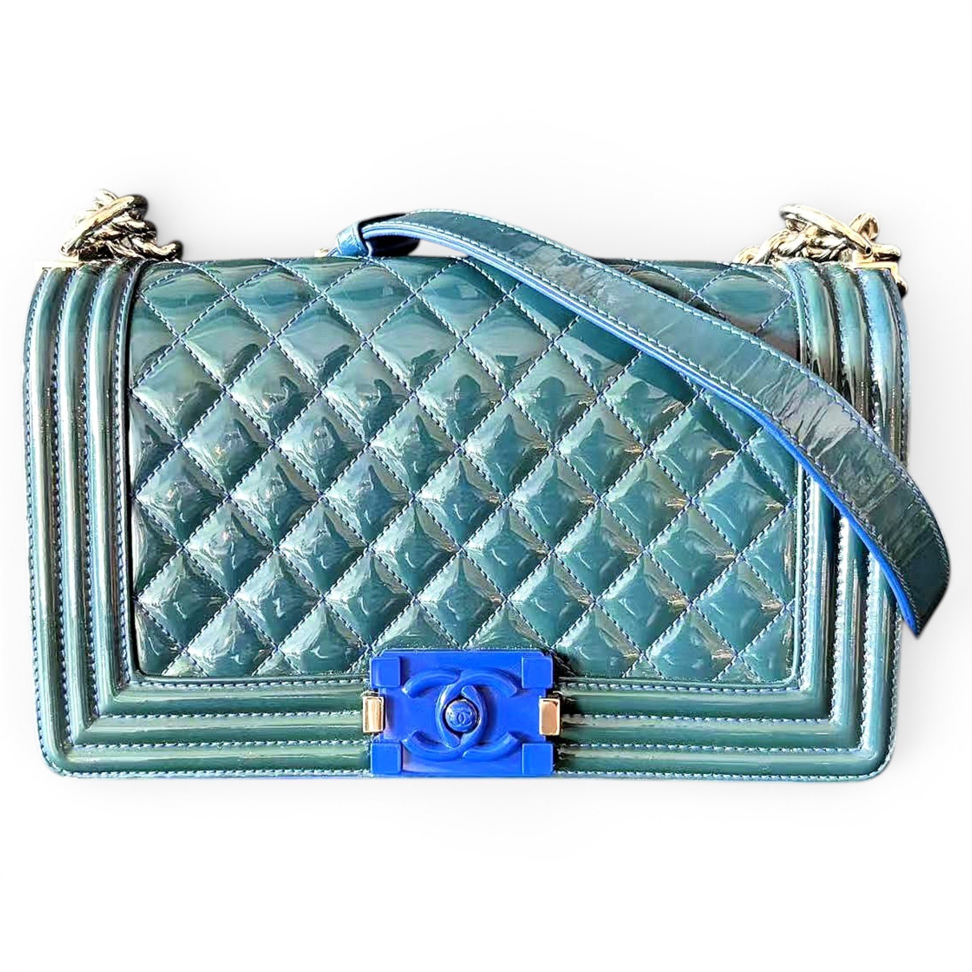 Boy patent leather handbag