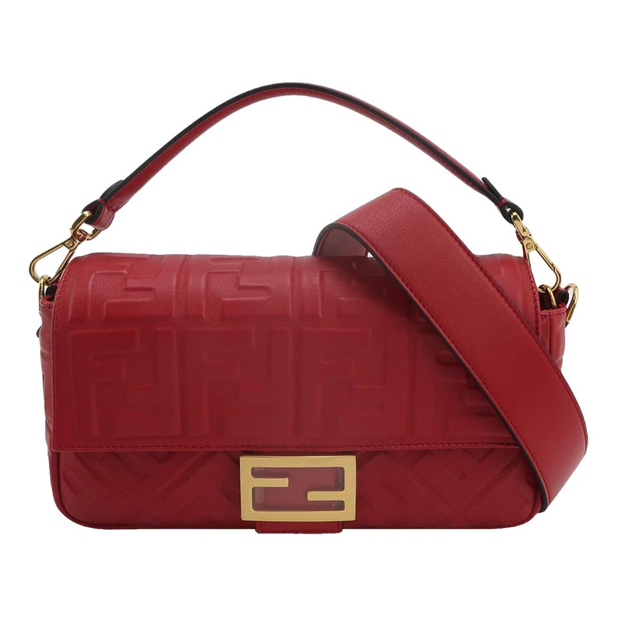 Baguette leather handbag