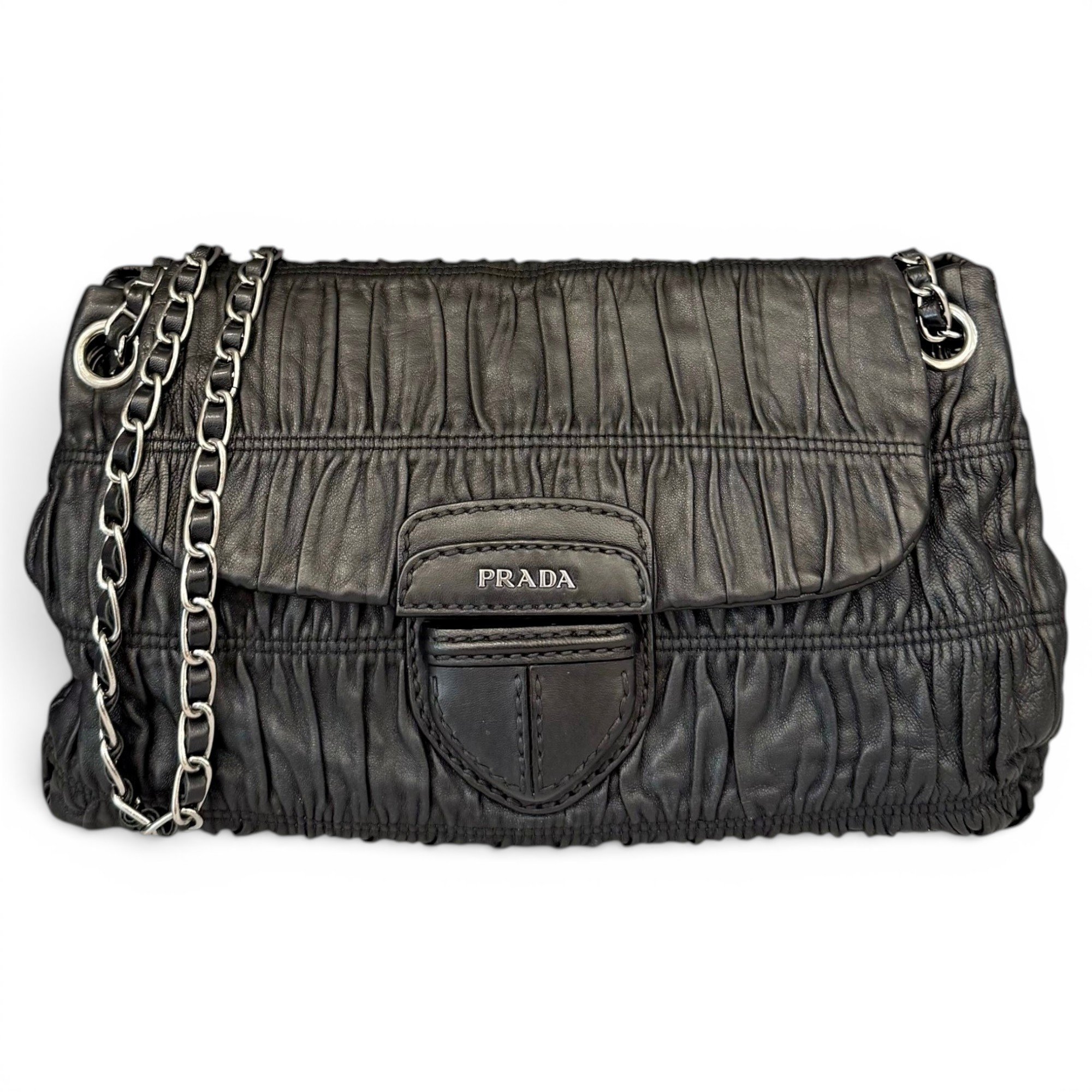 Prada Pony-style calfskin handbag