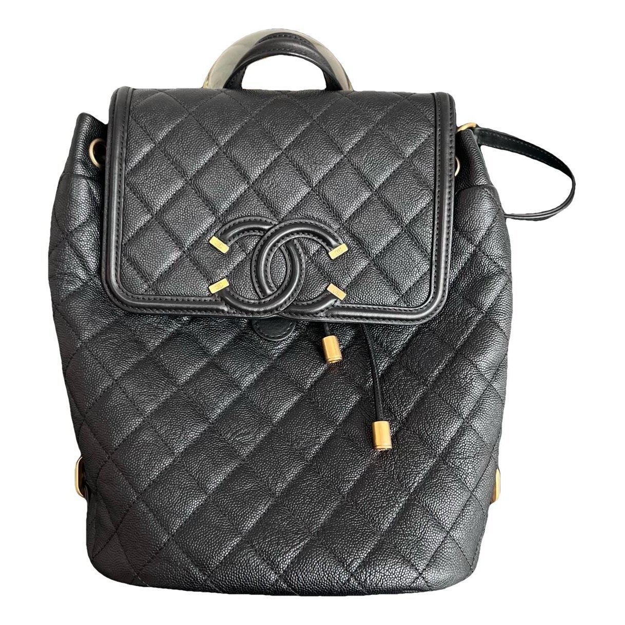 Leather backpack
