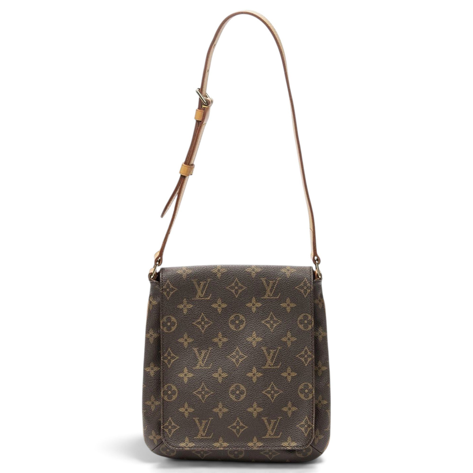 Musette cloth handbag