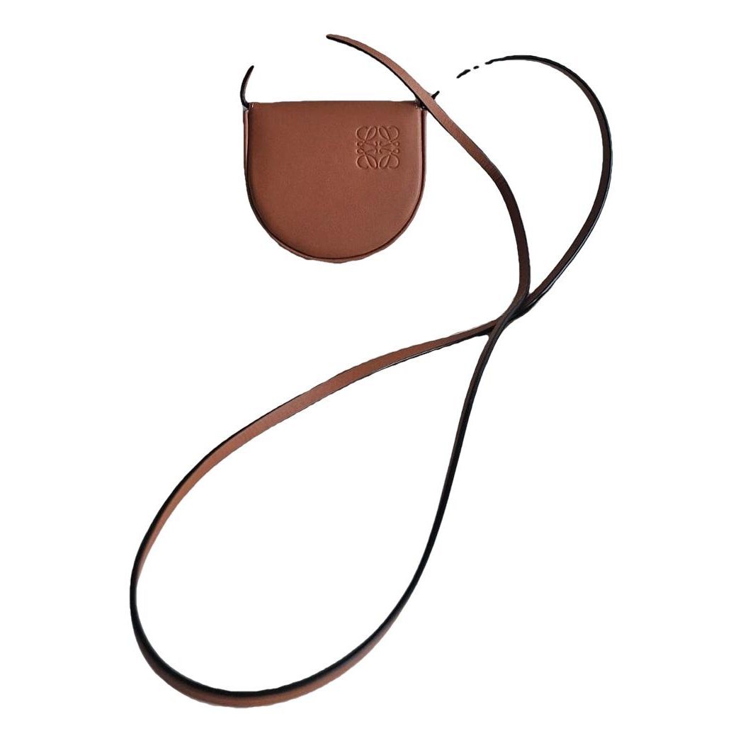 Leather clutch bag