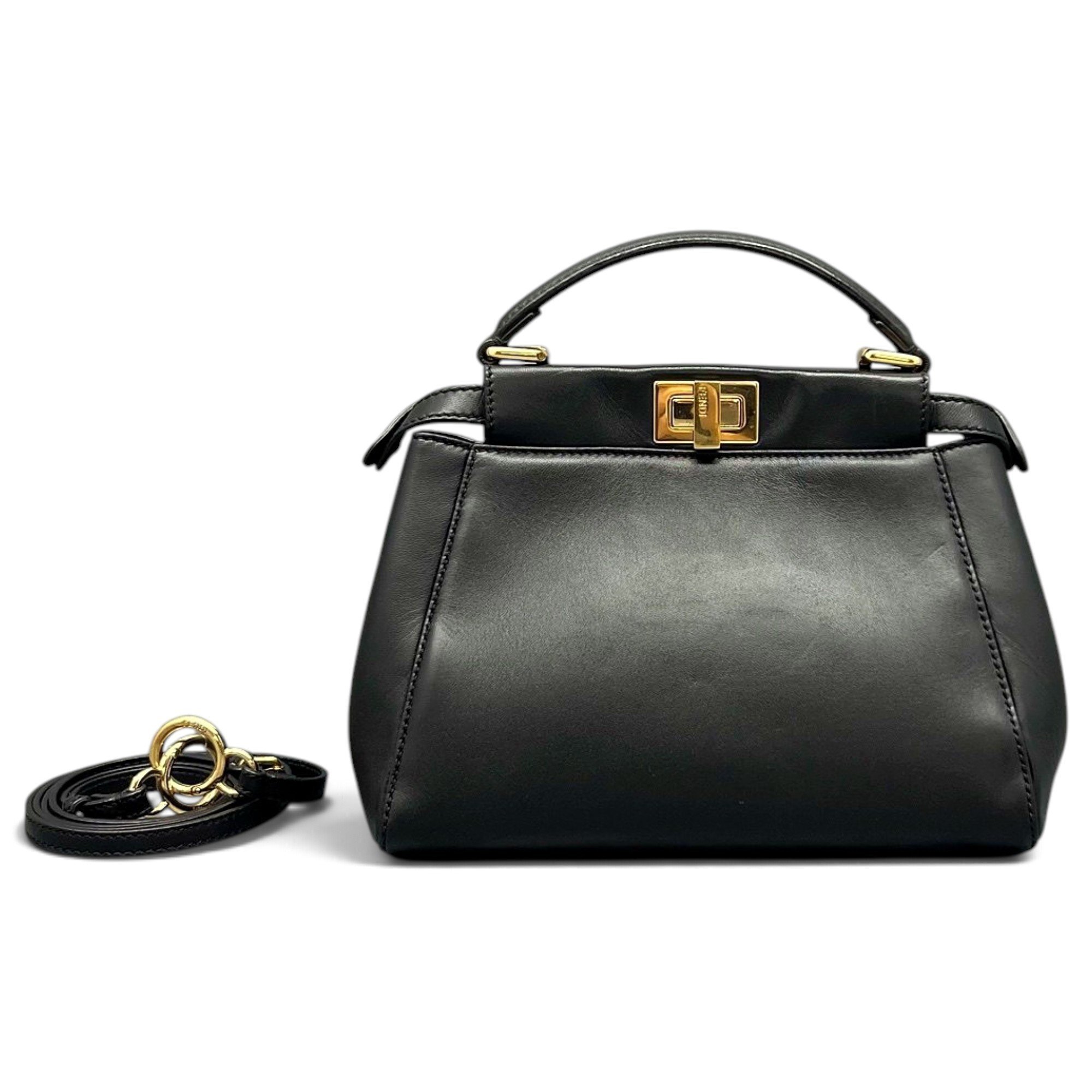 Peekaboo leather handbag