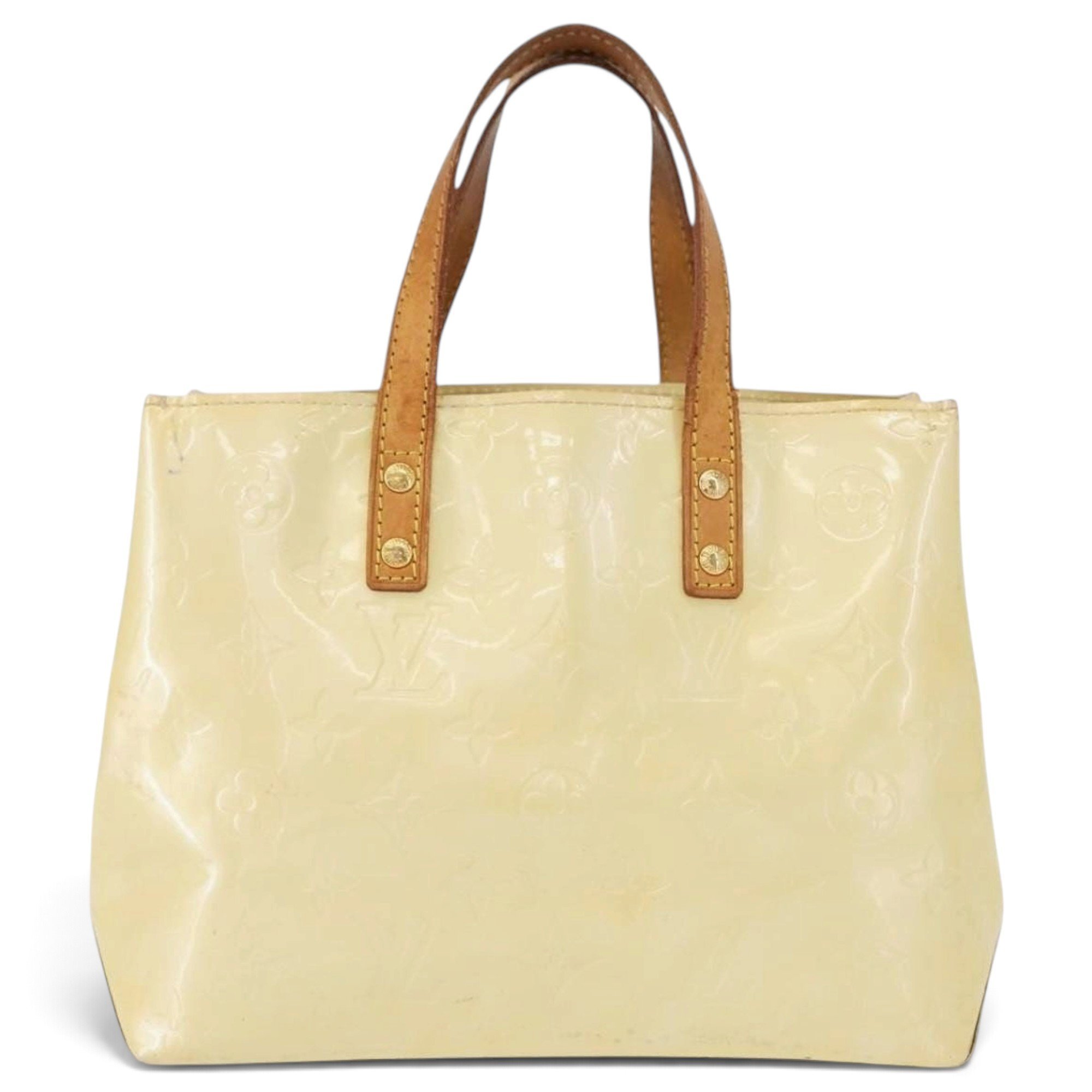 Reade patent leather handbag