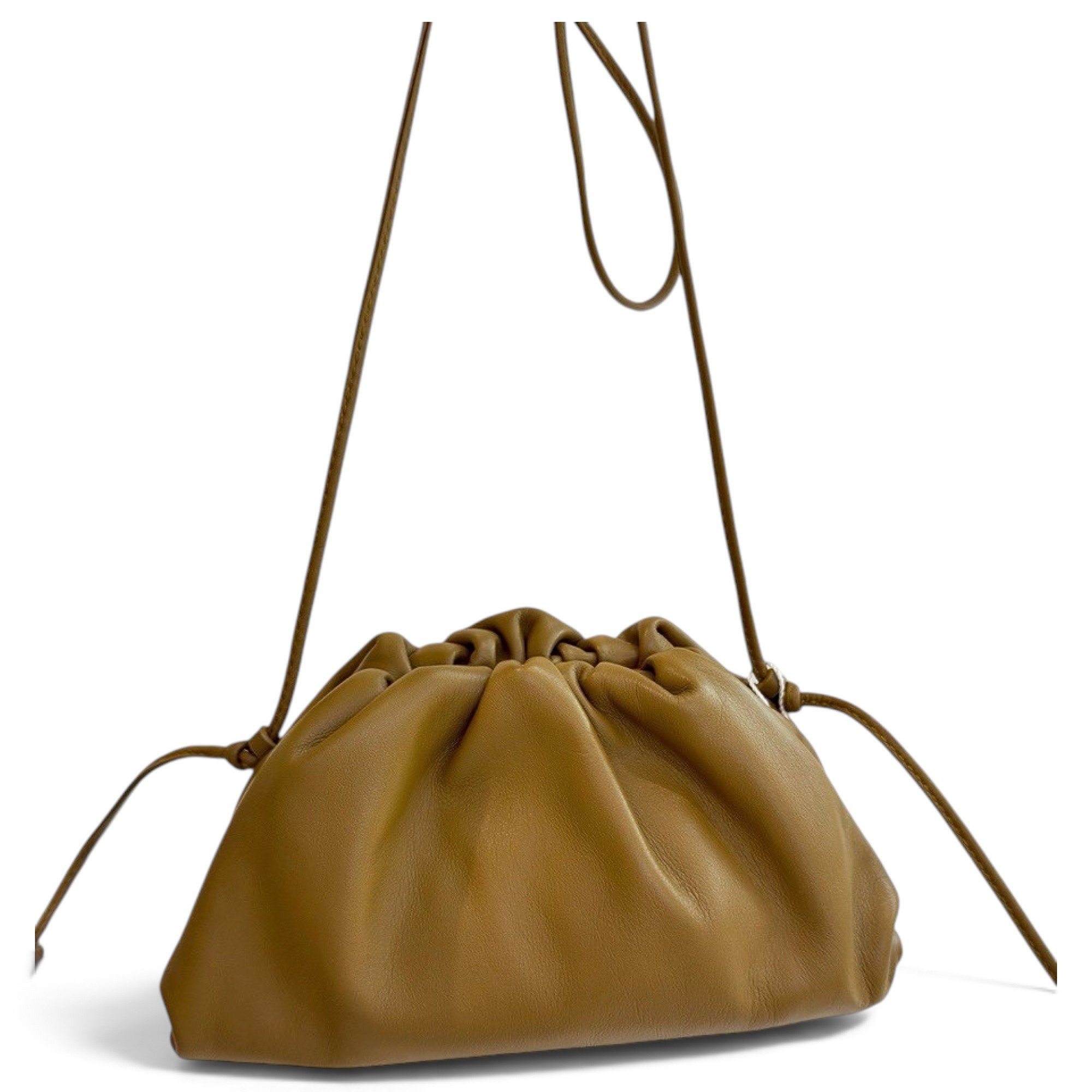 Pouch leather handbag