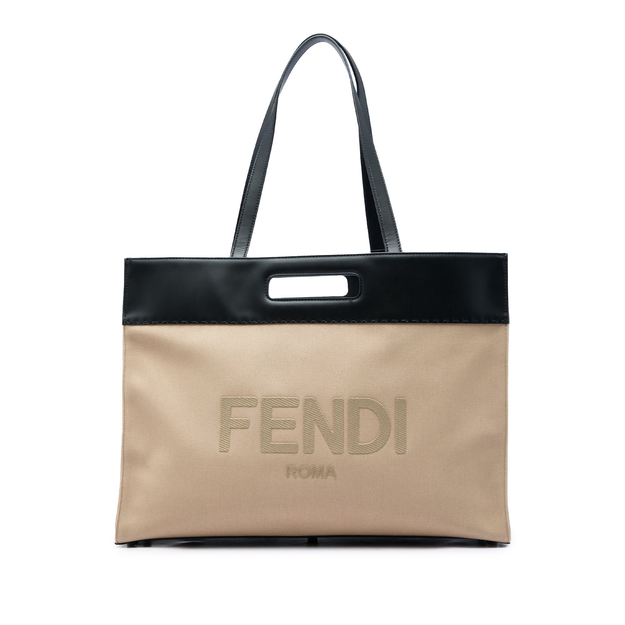 Fendi Pocket leather satchel