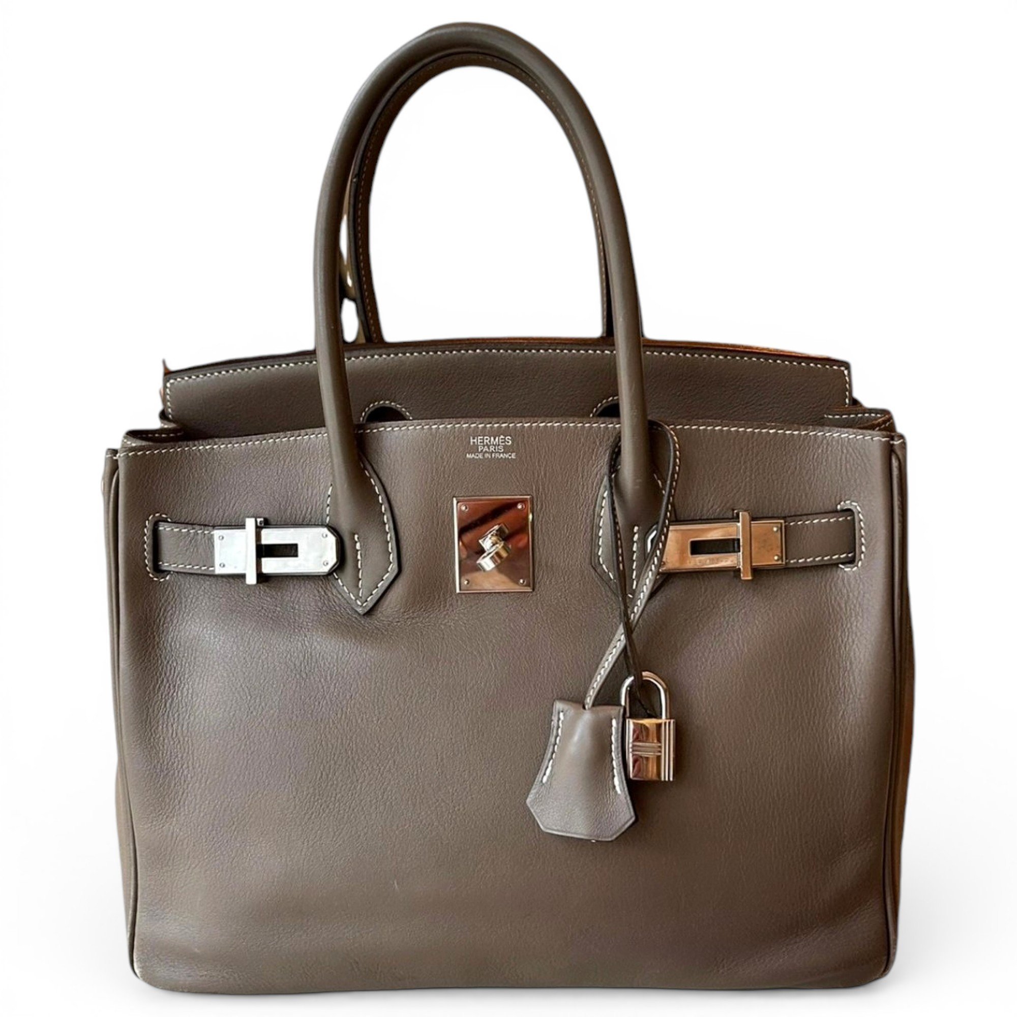 Birkin 30 leather handbag