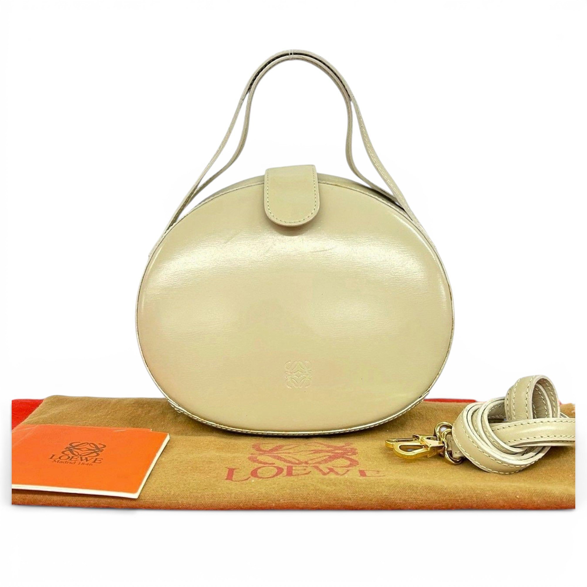 Anagram leather handbag