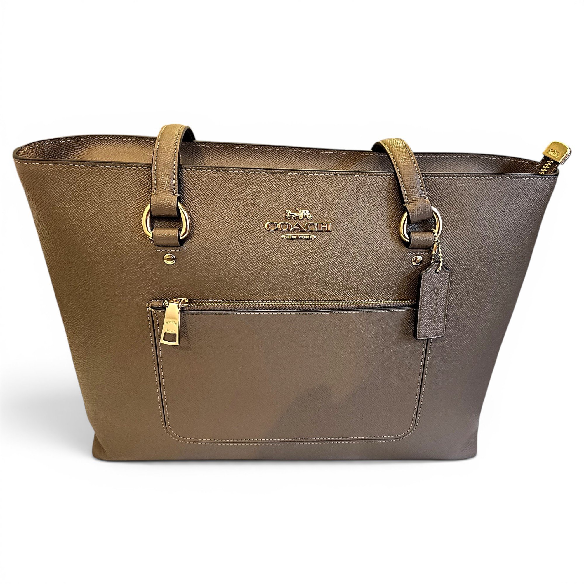 Leather tote