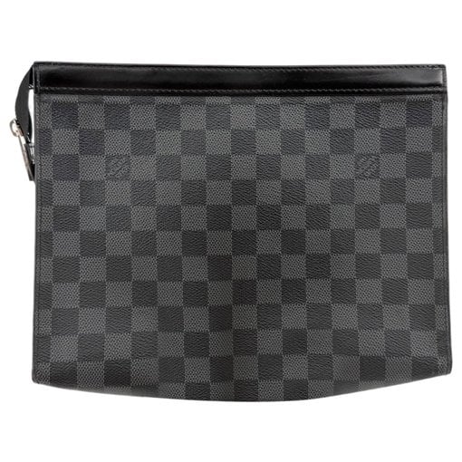 Leather clutch bag