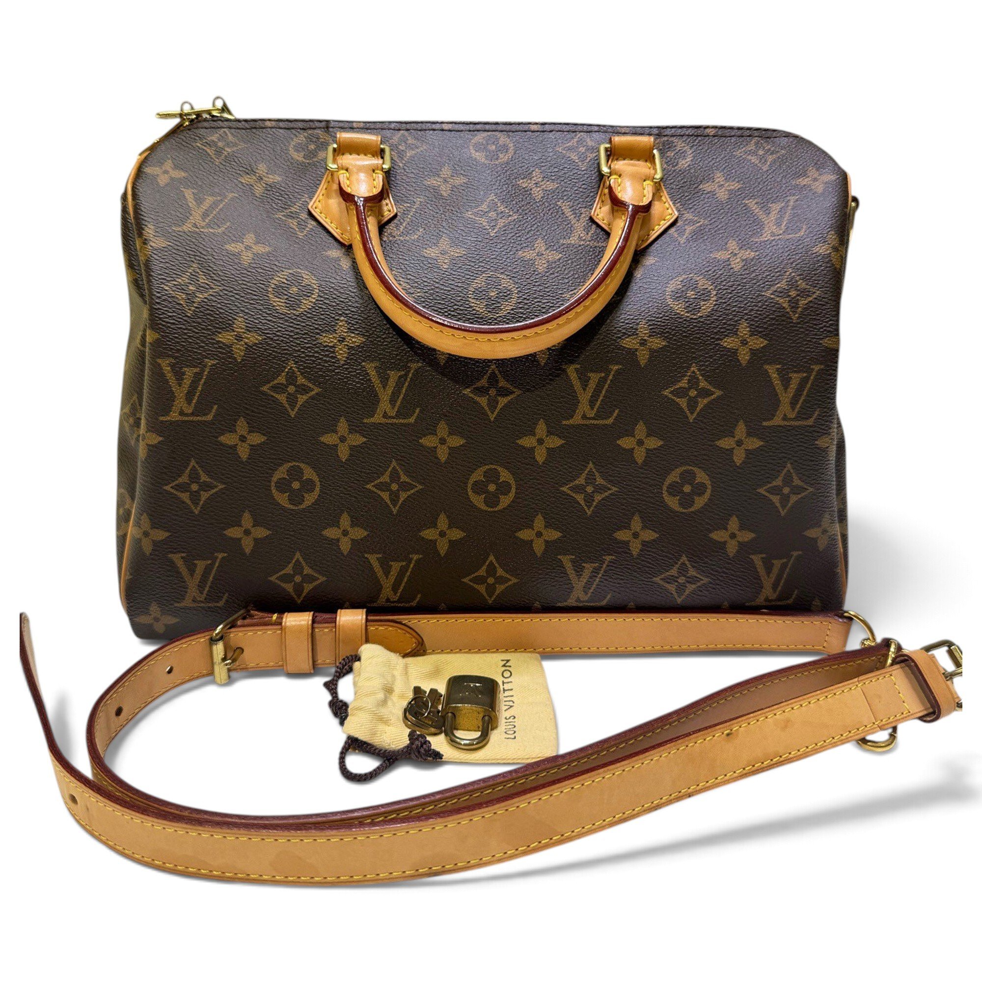 Speedy leather handbag