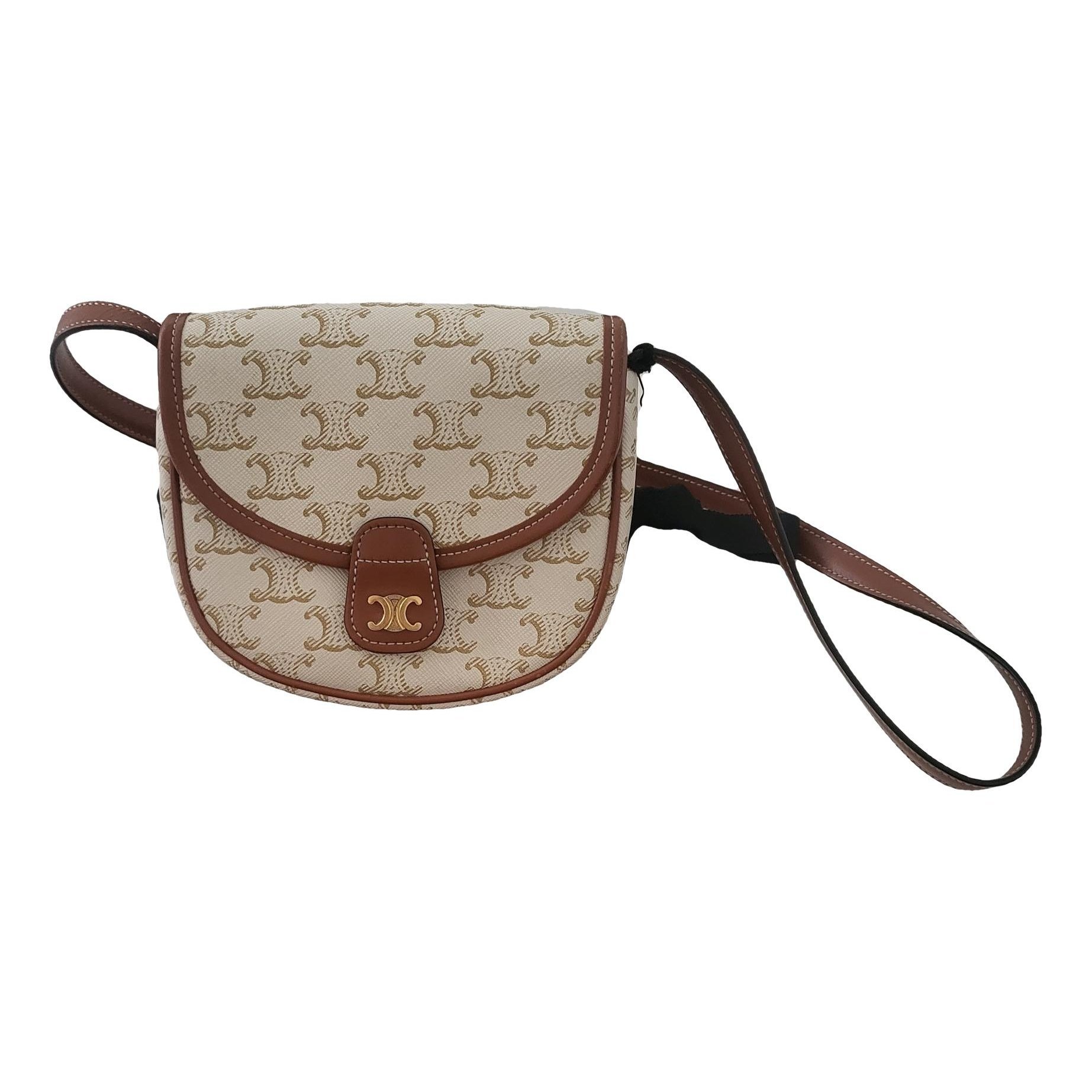 Triomphe leather crossbody bag