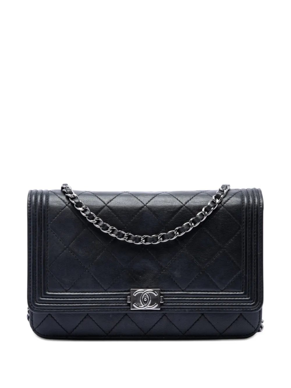 2014-2015 Quilted Lambskin Boy Wallet On Chain crossbody bag