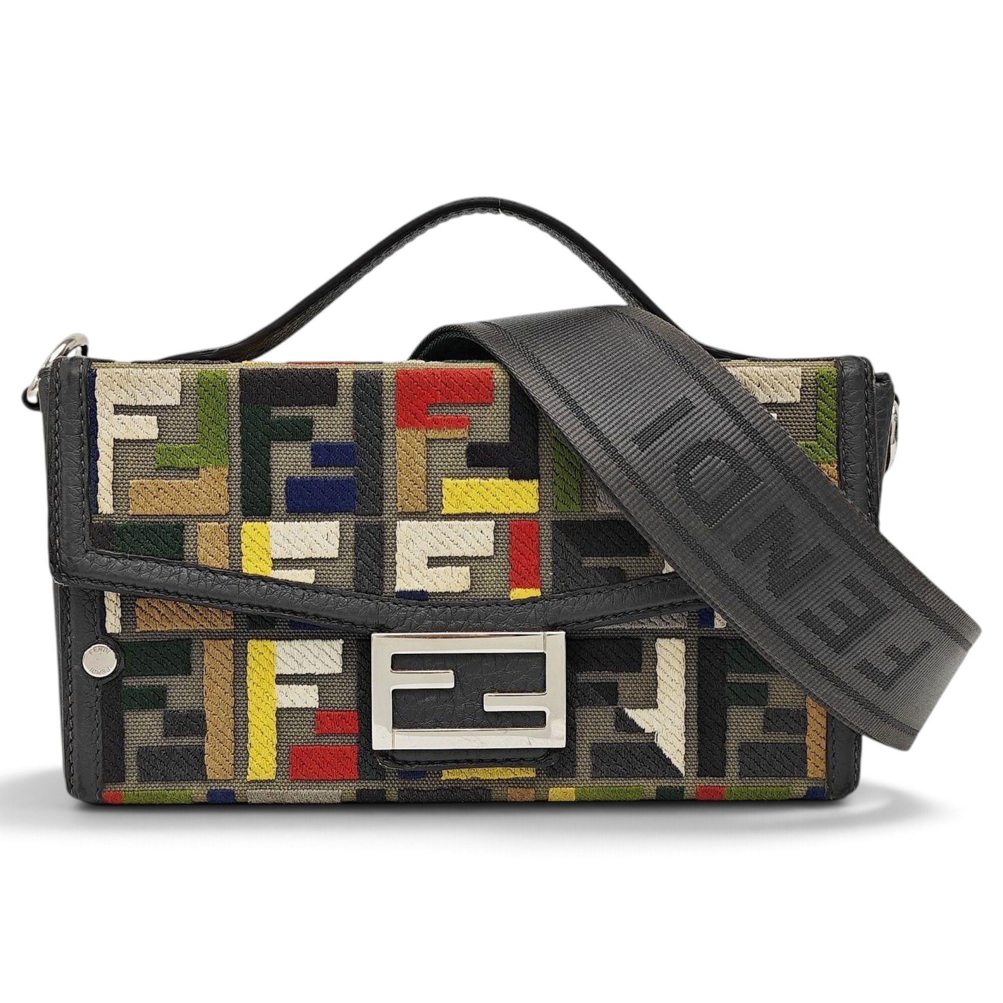 Baguette Cage cloth handbag