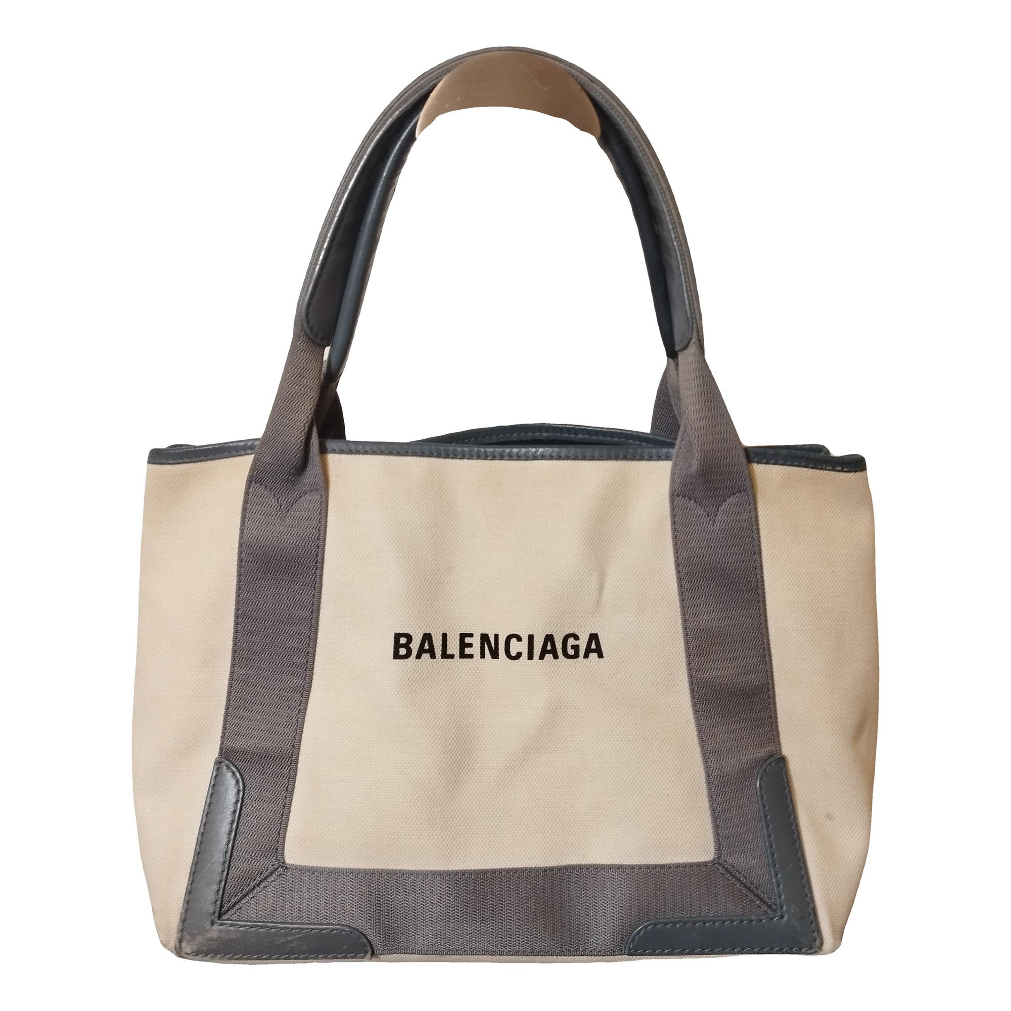 Navy cabas cloth tote