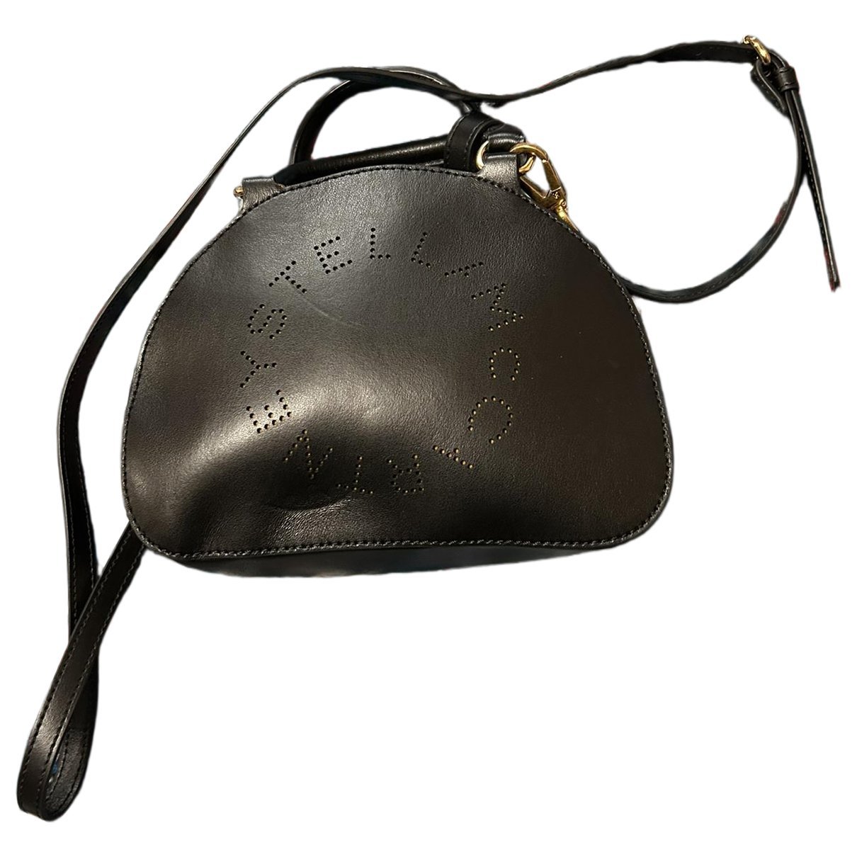 Logo vegan leather crossbody bag