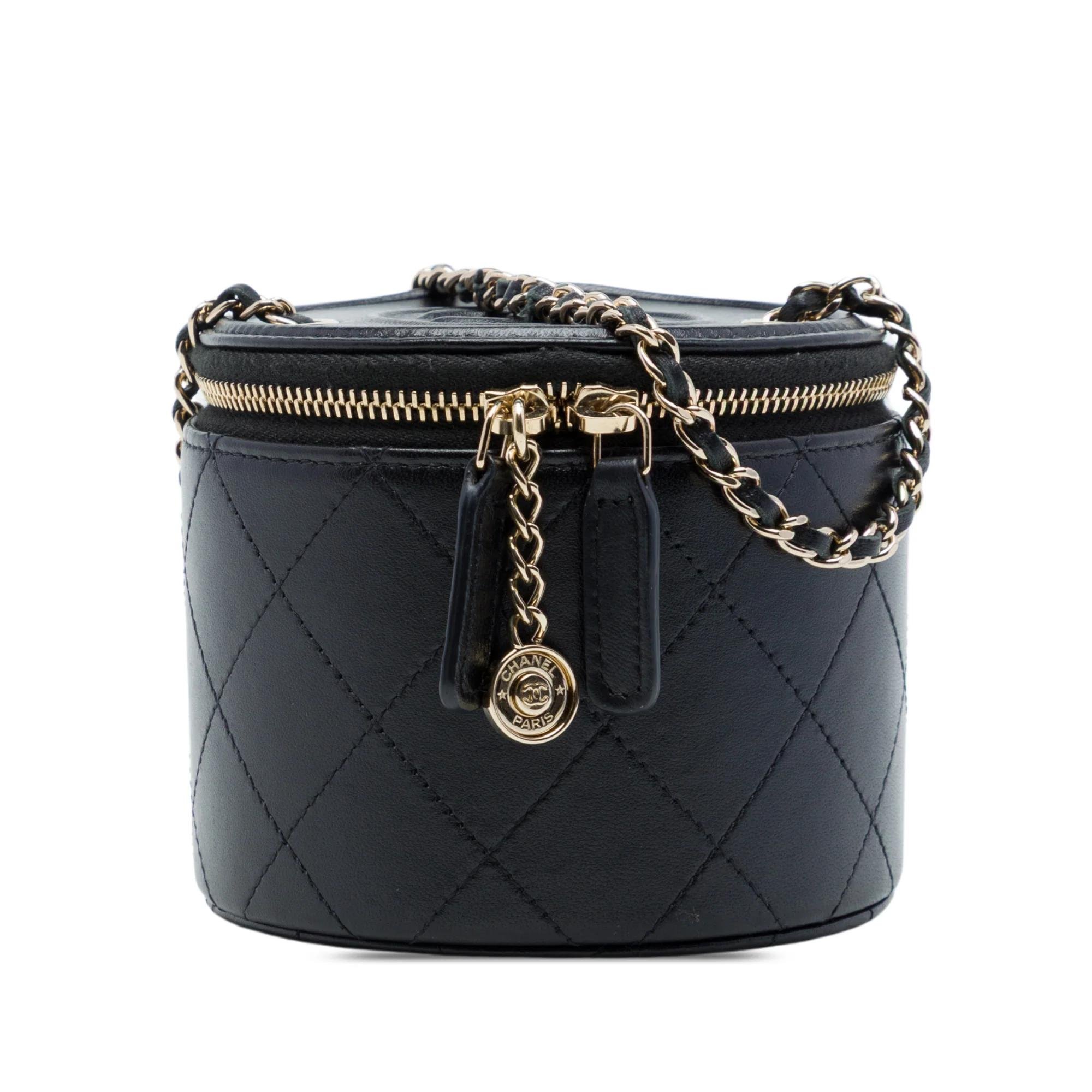 Vanity leather handbag