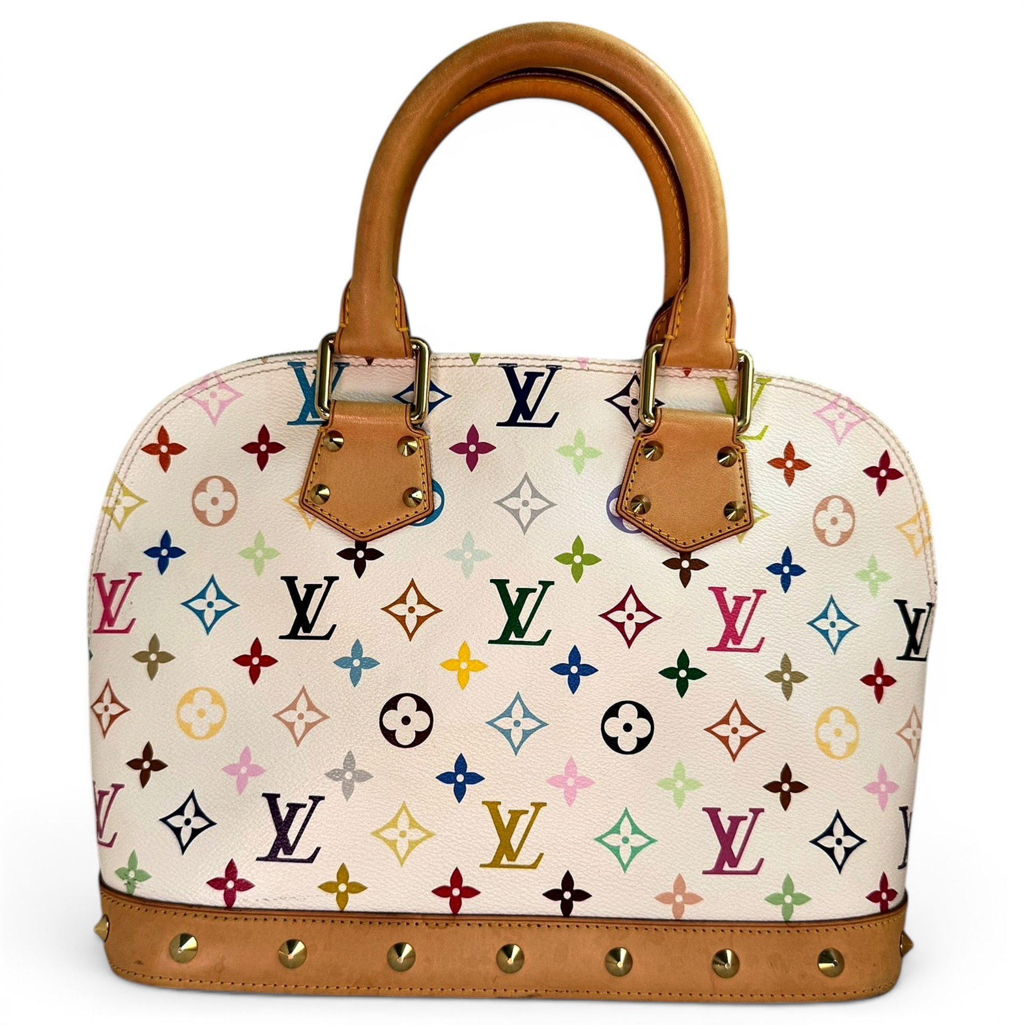 Louis Vuitton Alma leather handbag