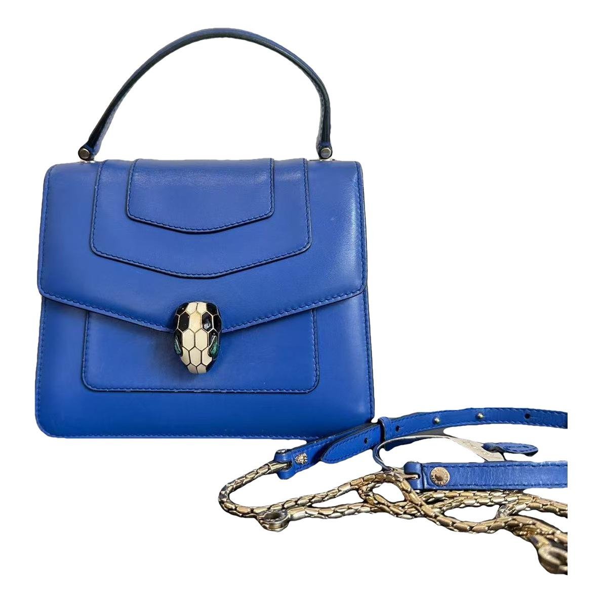 Serpenti leather handbag