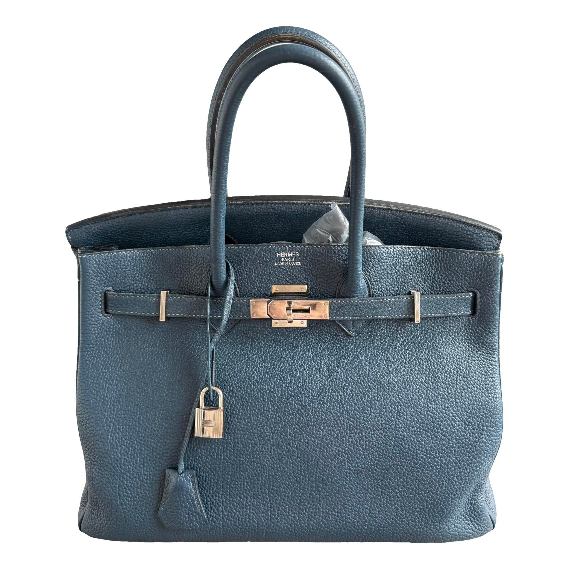 Birkin 35 leather handbag